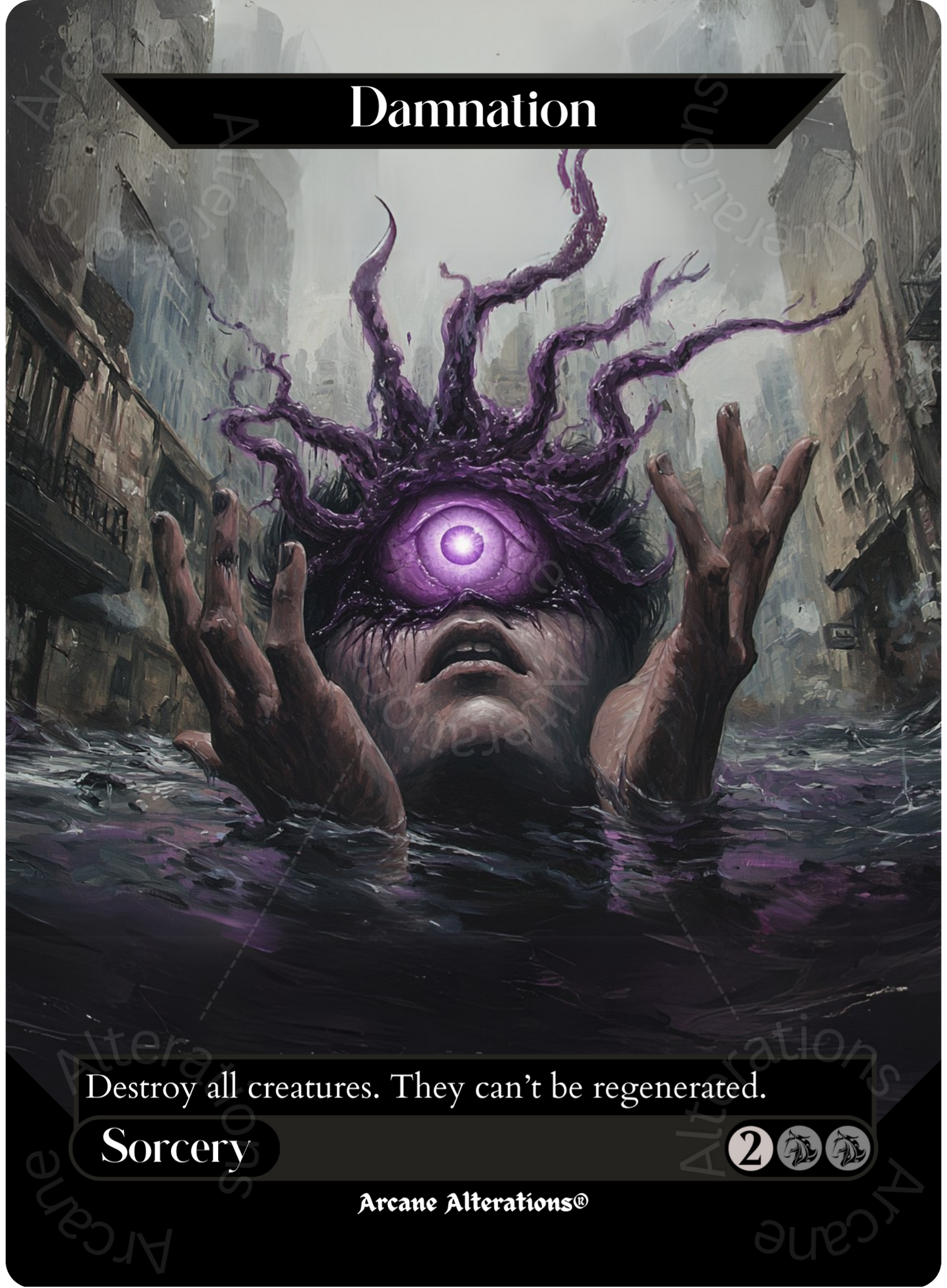 Damnation - Full Art Altered Art Custom Proxy Cards