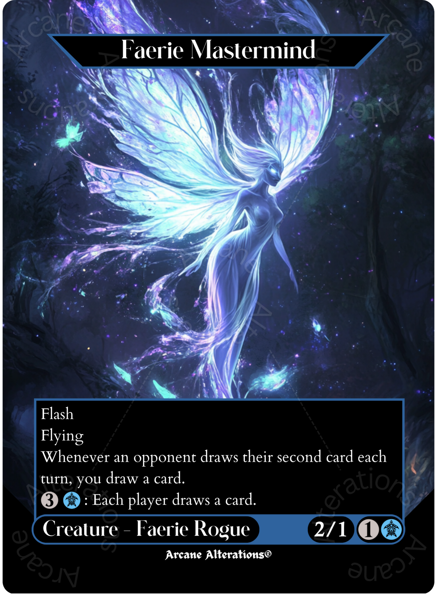Faerie Mastermind - Full Art Altered Art Custom Proxy Cards