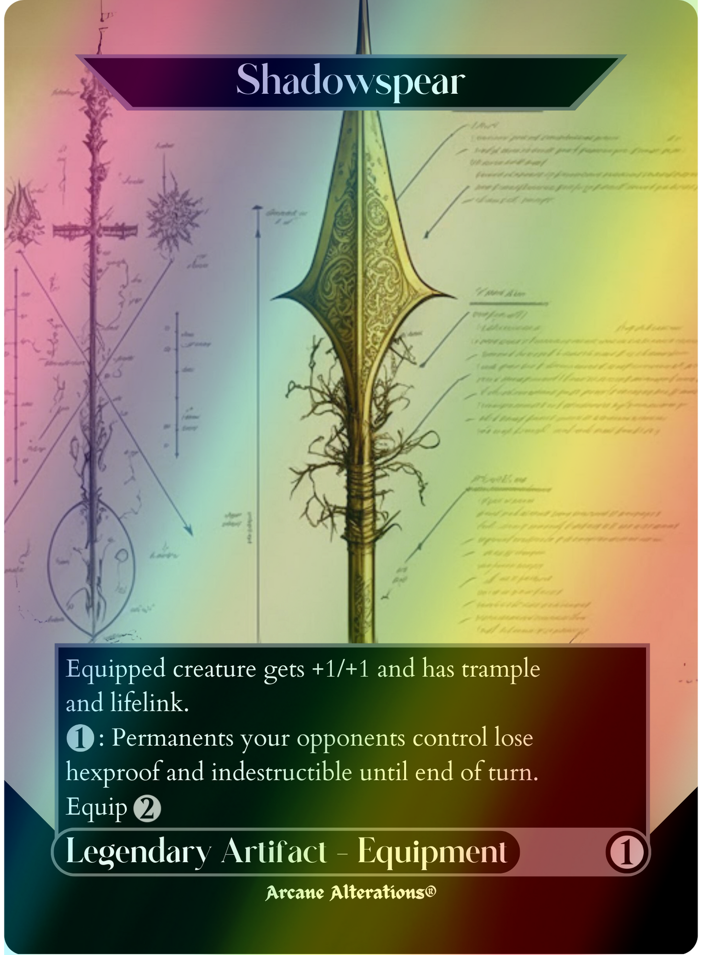 Shadowspear - Full Art Altered Art Custom Proxy Cards