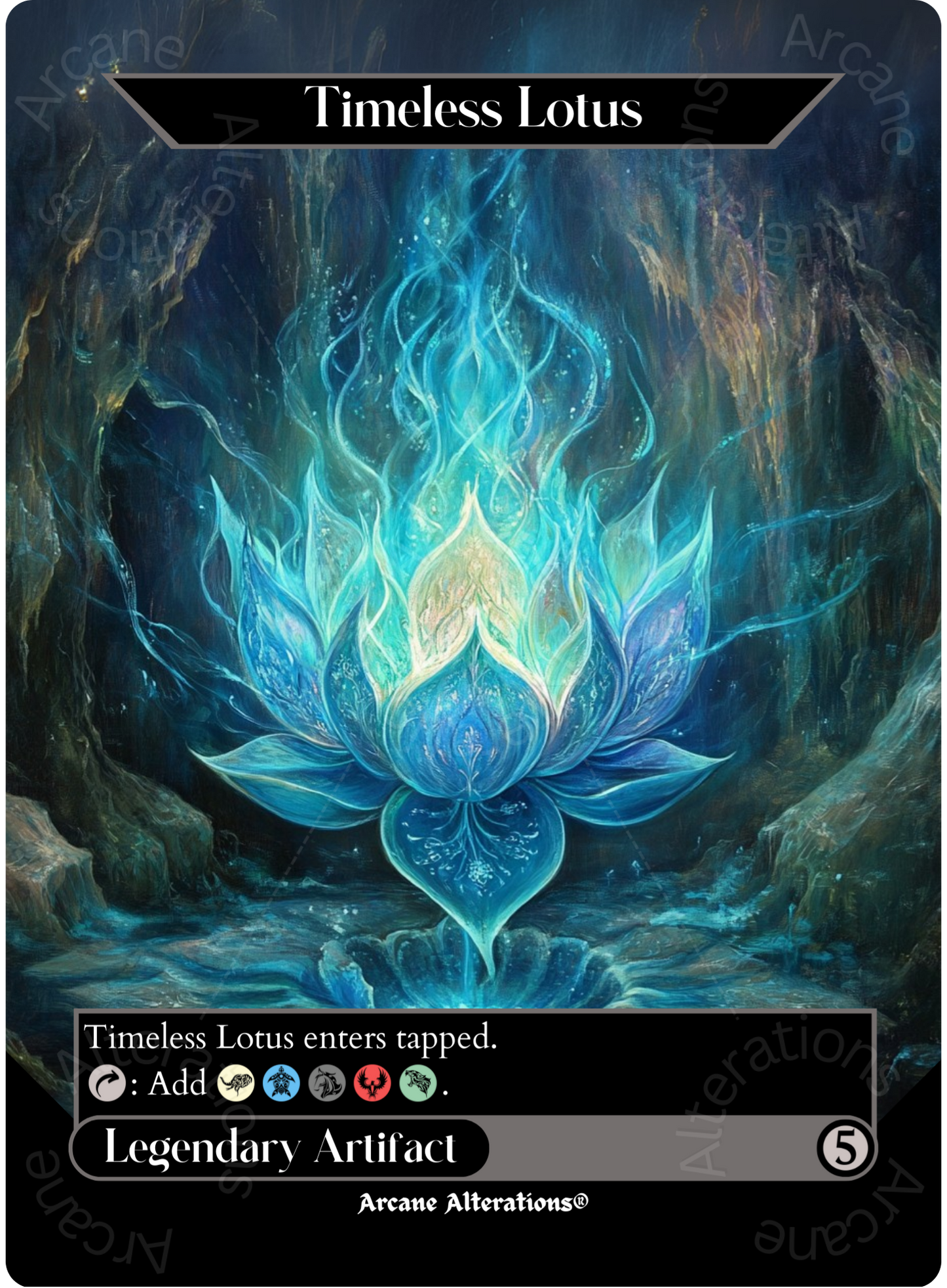 Timeless Lotus - Full Art Altered Art Custom Proxy Cards