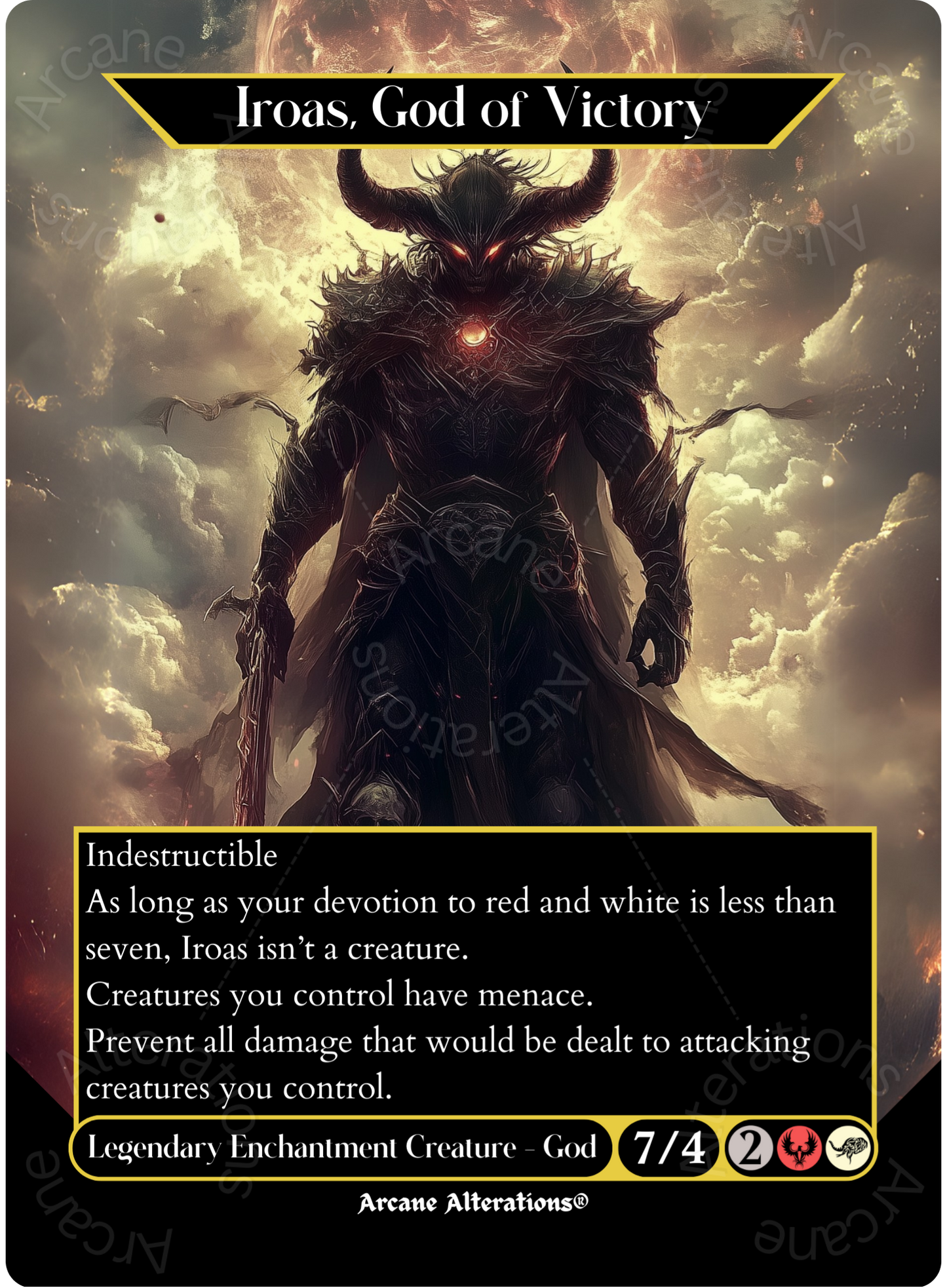 Iroas, God of Victory - Full Art Altered Art Custom Proxy Cards