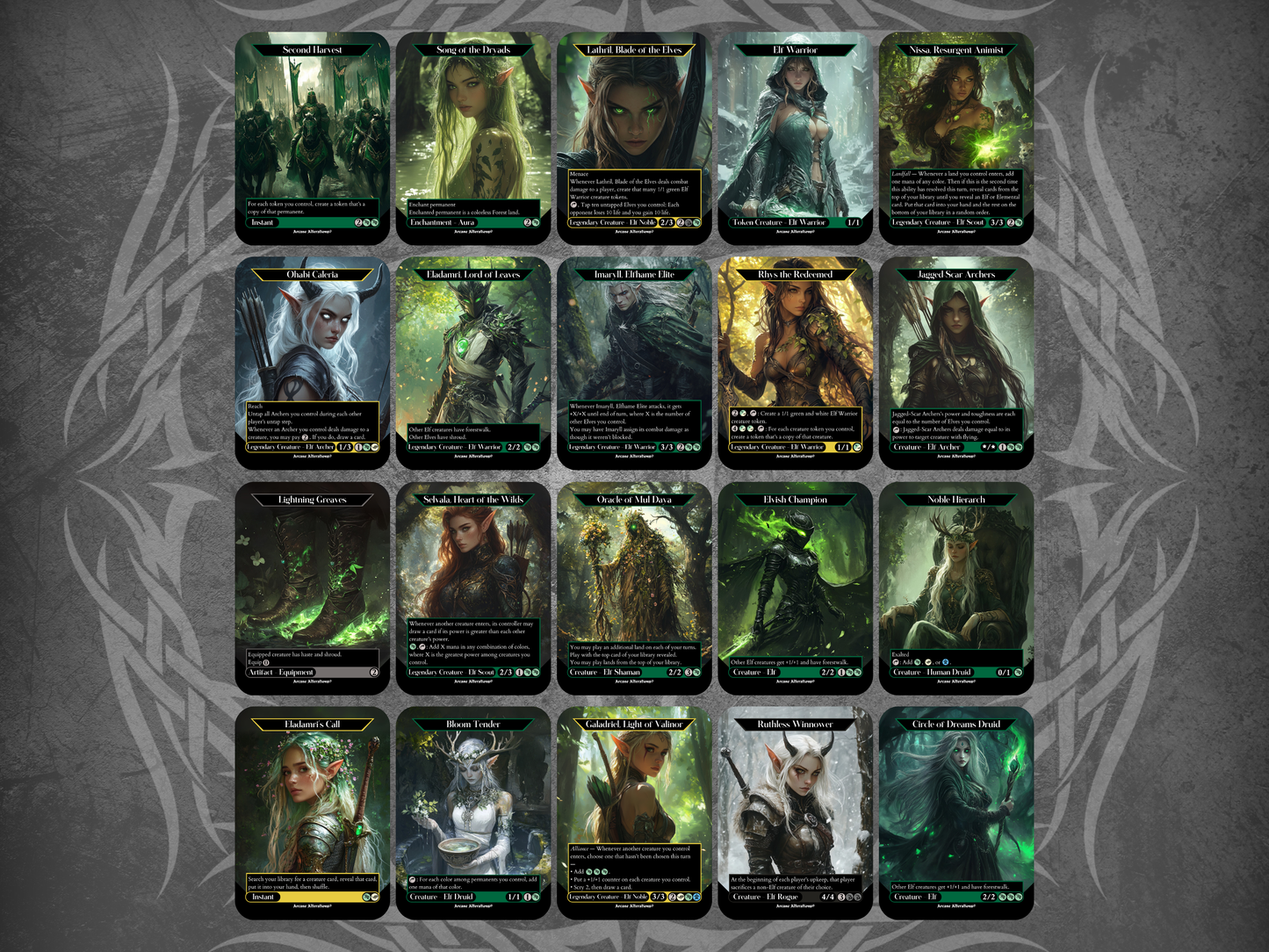 Elf Discount Bundle - Full Art Altered Art Custom Proxy Cards