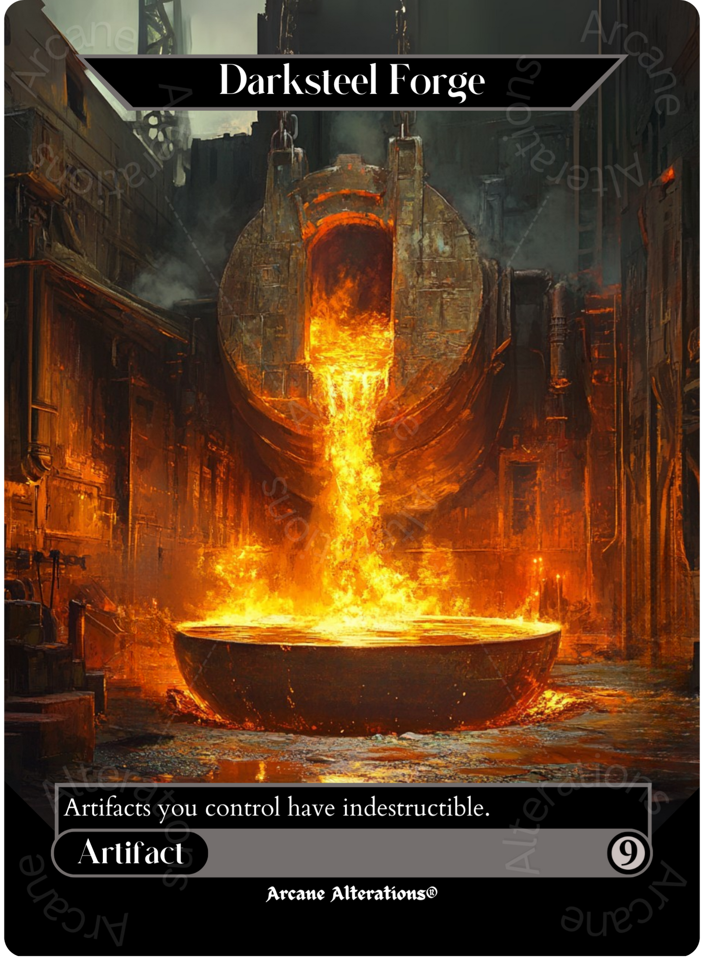 Darksteel Forge - Full Art Altered Art Custom Proxy Cards