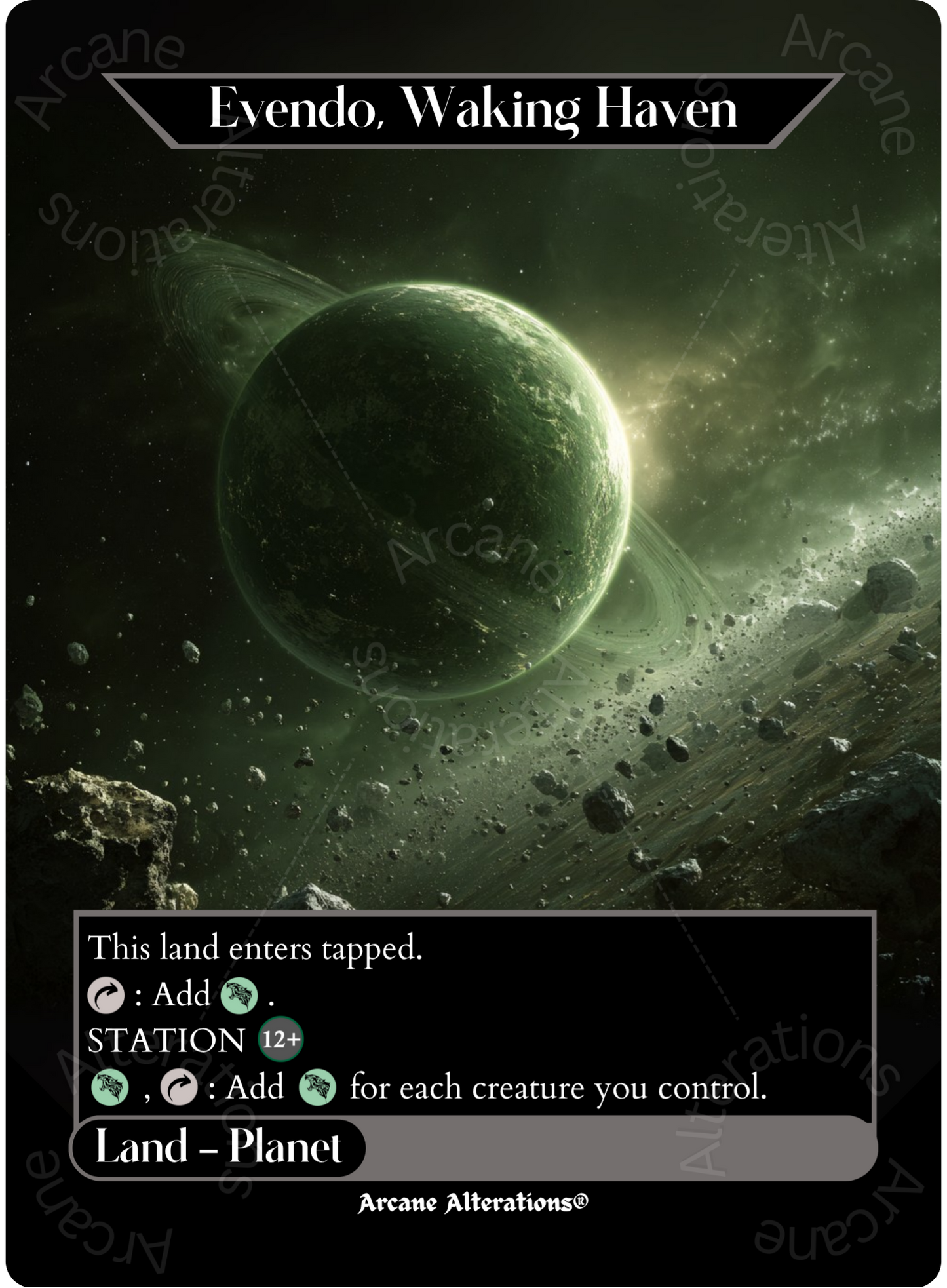 Evendo, Waking Haven - Full Art Altered Art Custom Proxy Cards