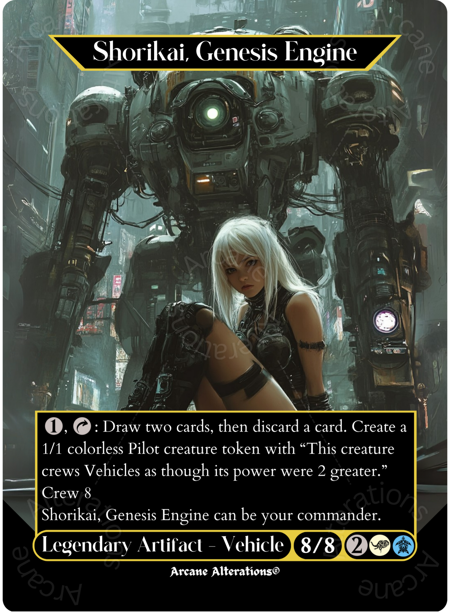 Shorikai, Genesis Engine - Full Art Altered Art Custom Proxy Cards