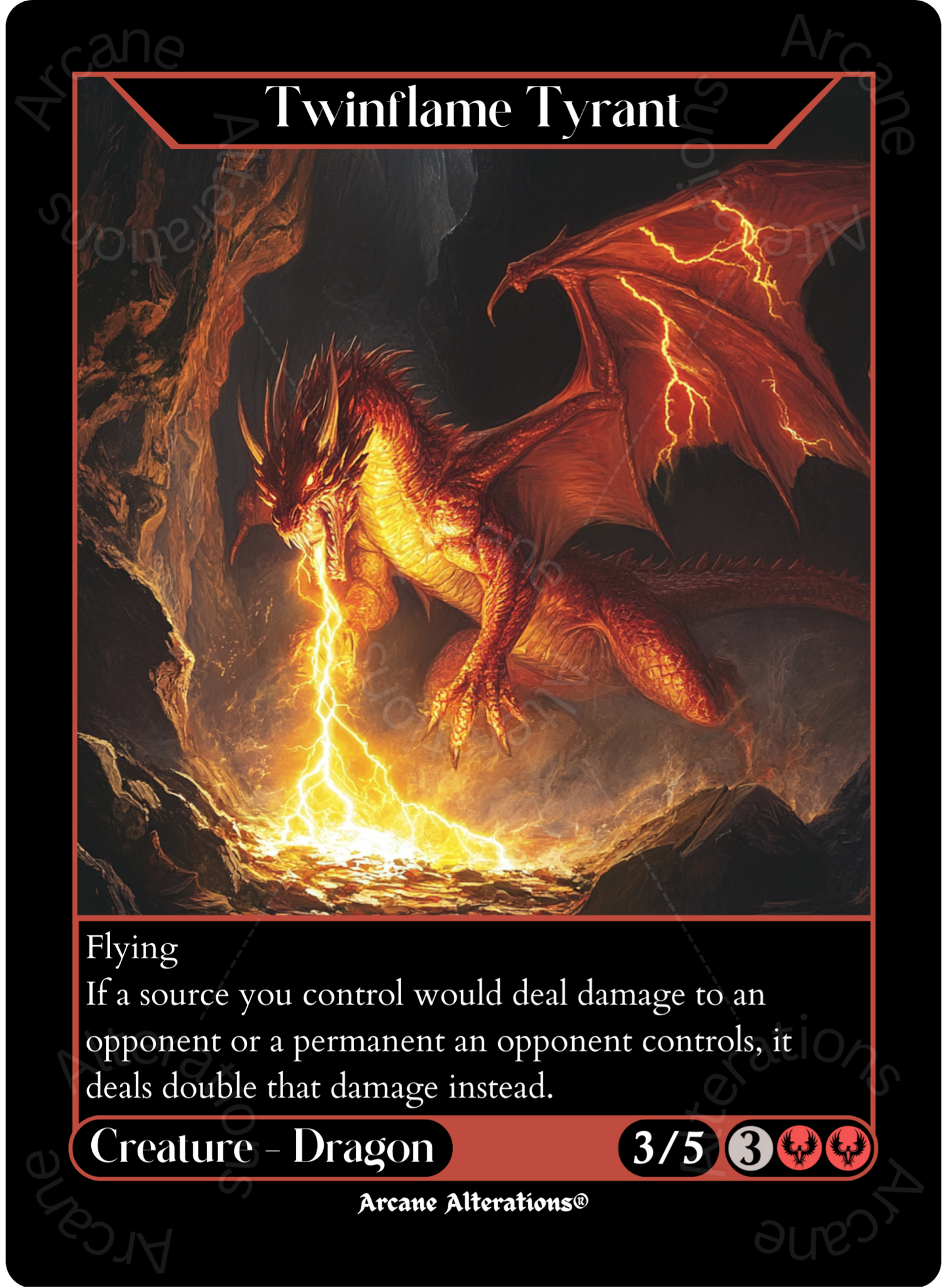 Twinflame Tyrant - High Quality Altered Art Custom Proxy Cards