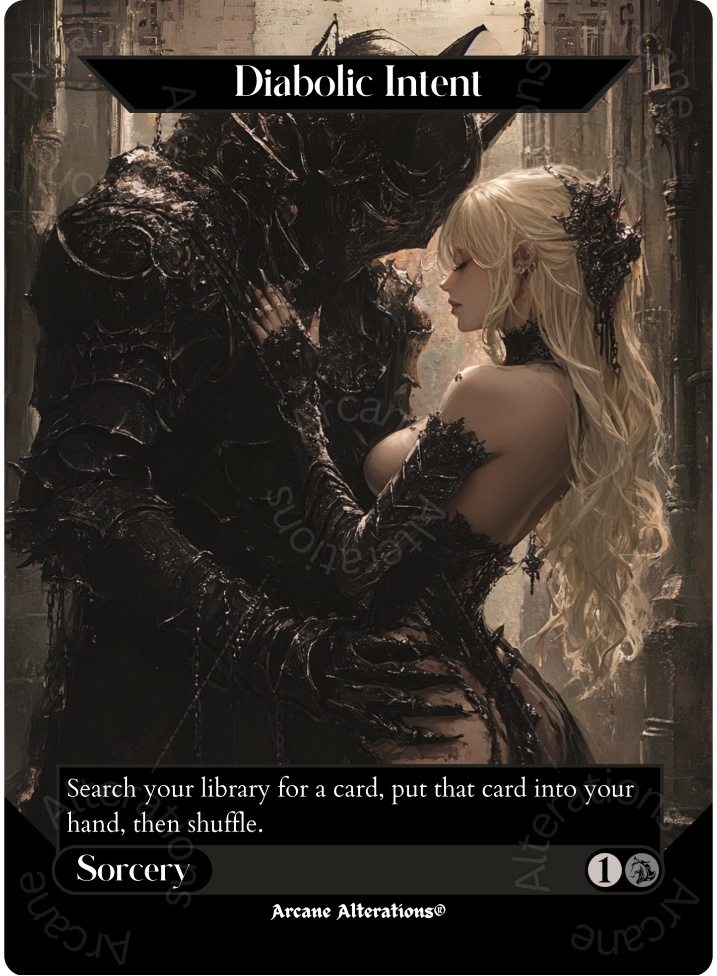 Diabolic Intent - Full Art Altered Art Custom Proxy Cards