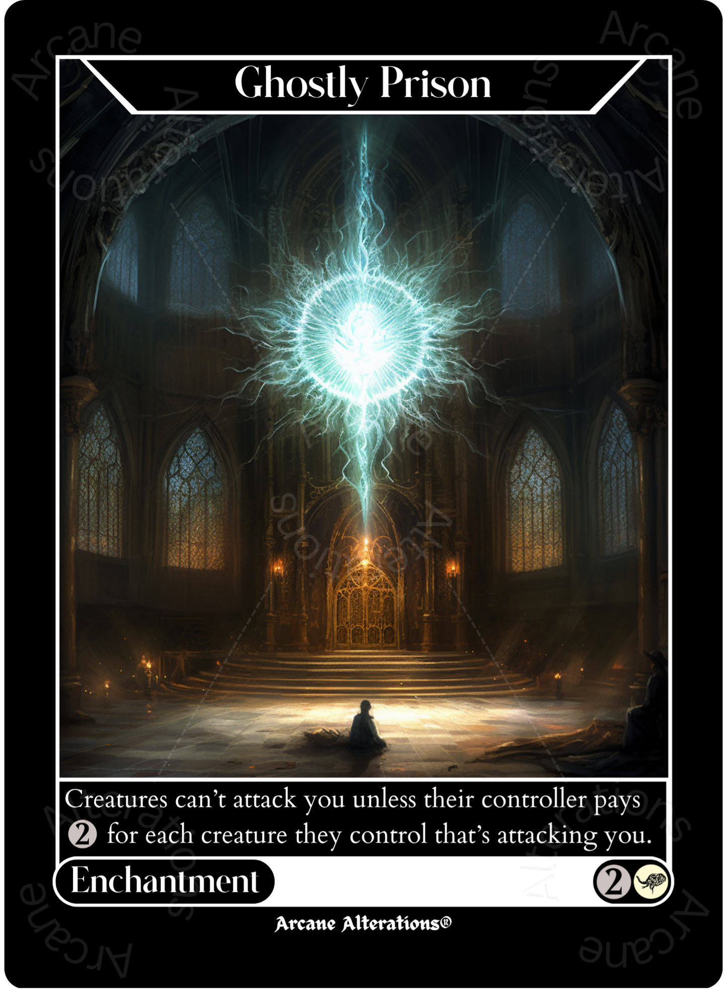 Ghostly Prison - High Quality Altered Art Custom Proxy Cards