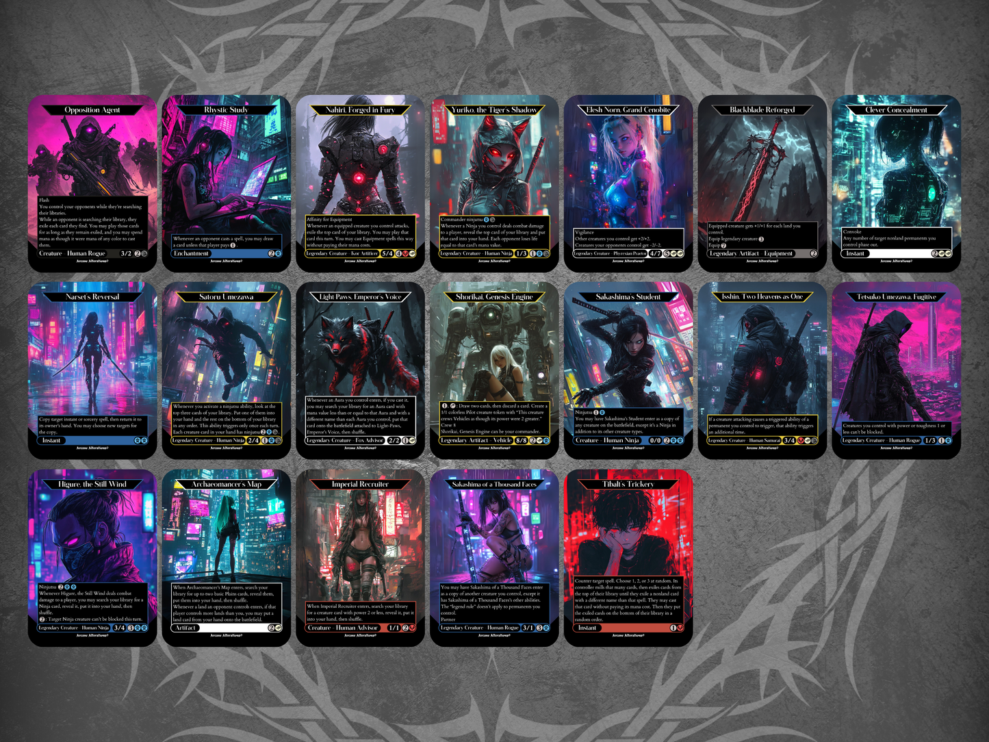 Cyberhex Discount Bundle - Full Art Altered Art Custom Proxy Cards