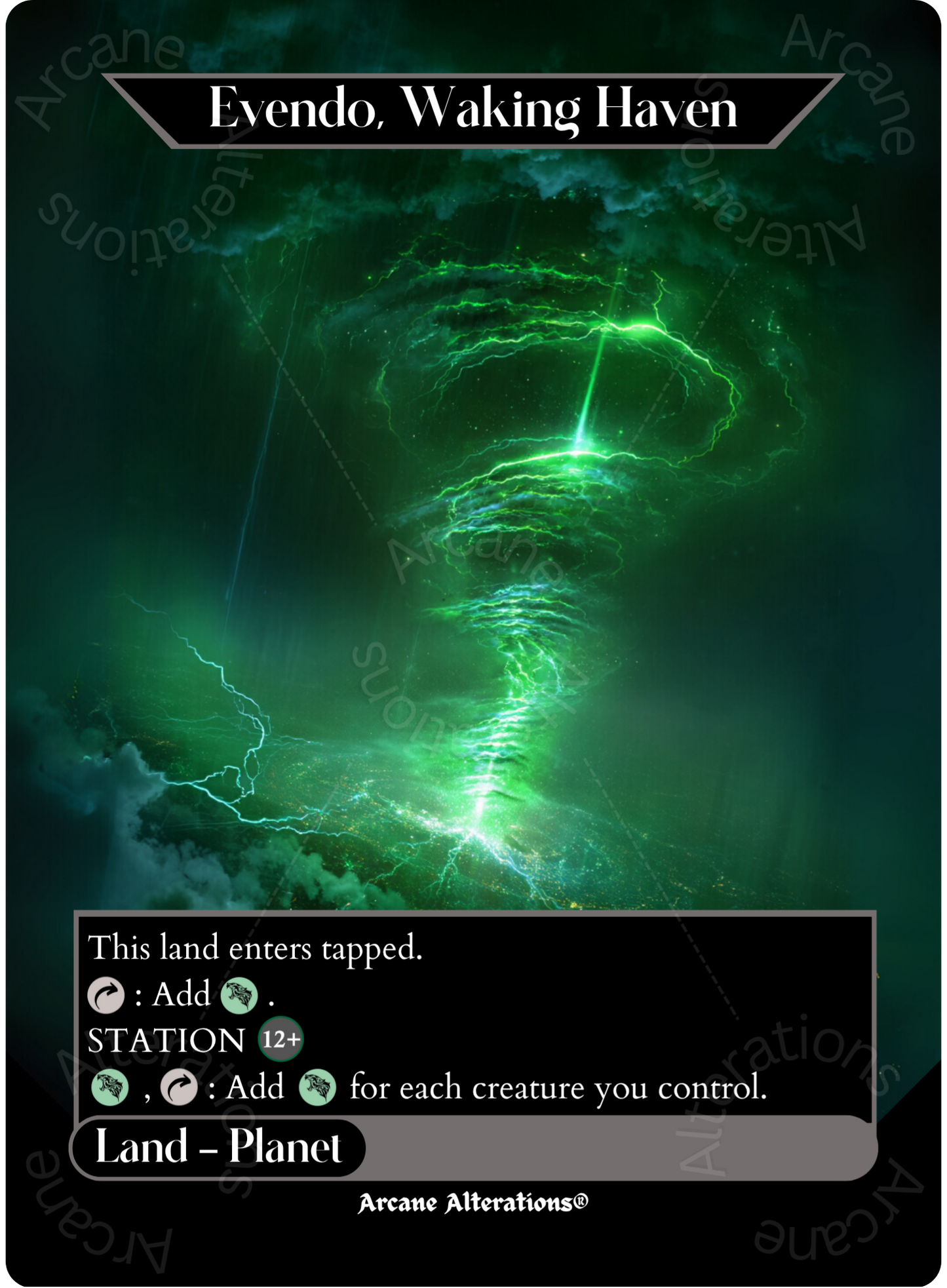 Evendo, Waking Haven - Full Art Altered Art Custom Proxy Cards