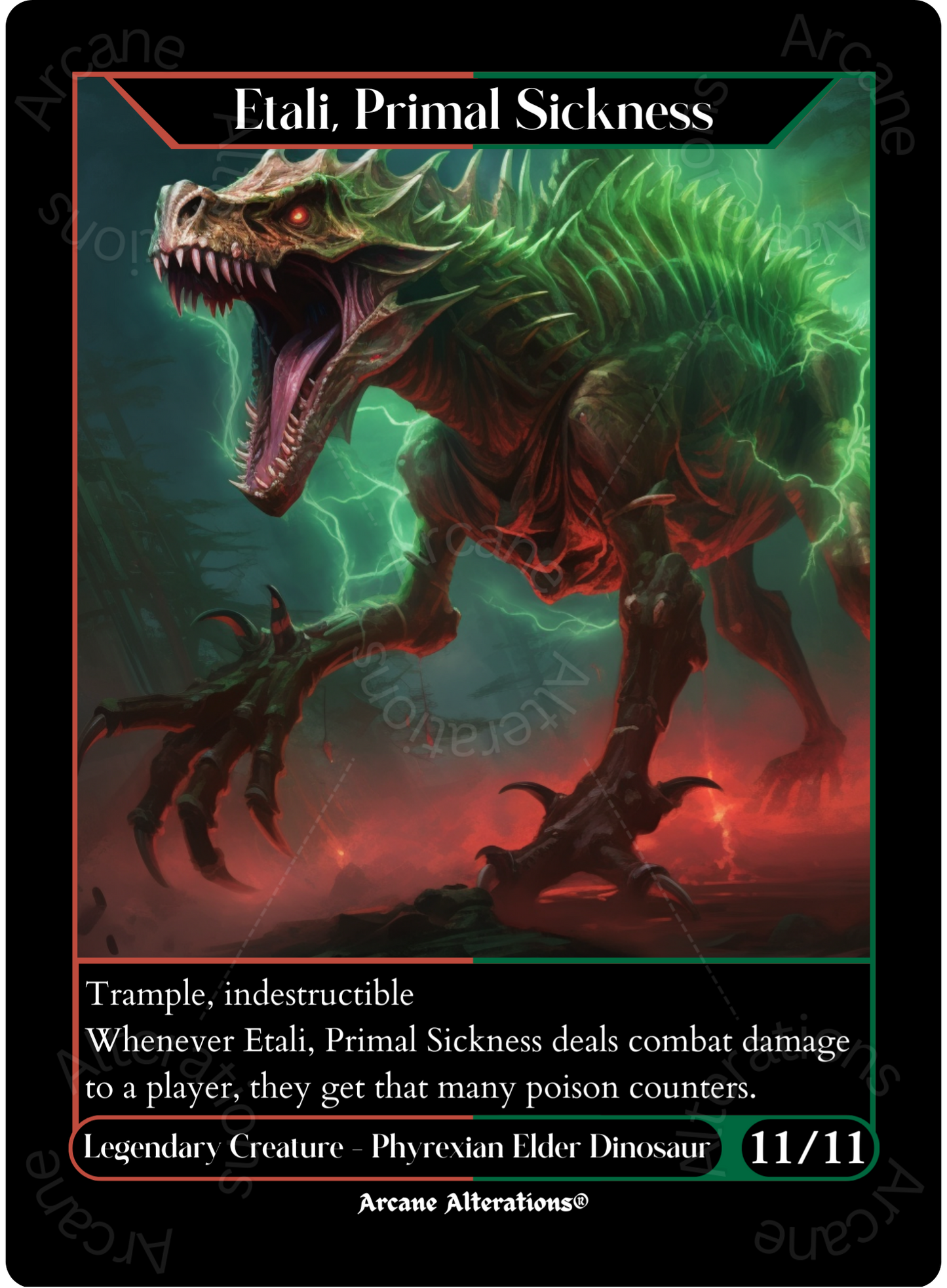 Etali, Primal Conqueror - High Quality Altered Art Custom Proxy Cards