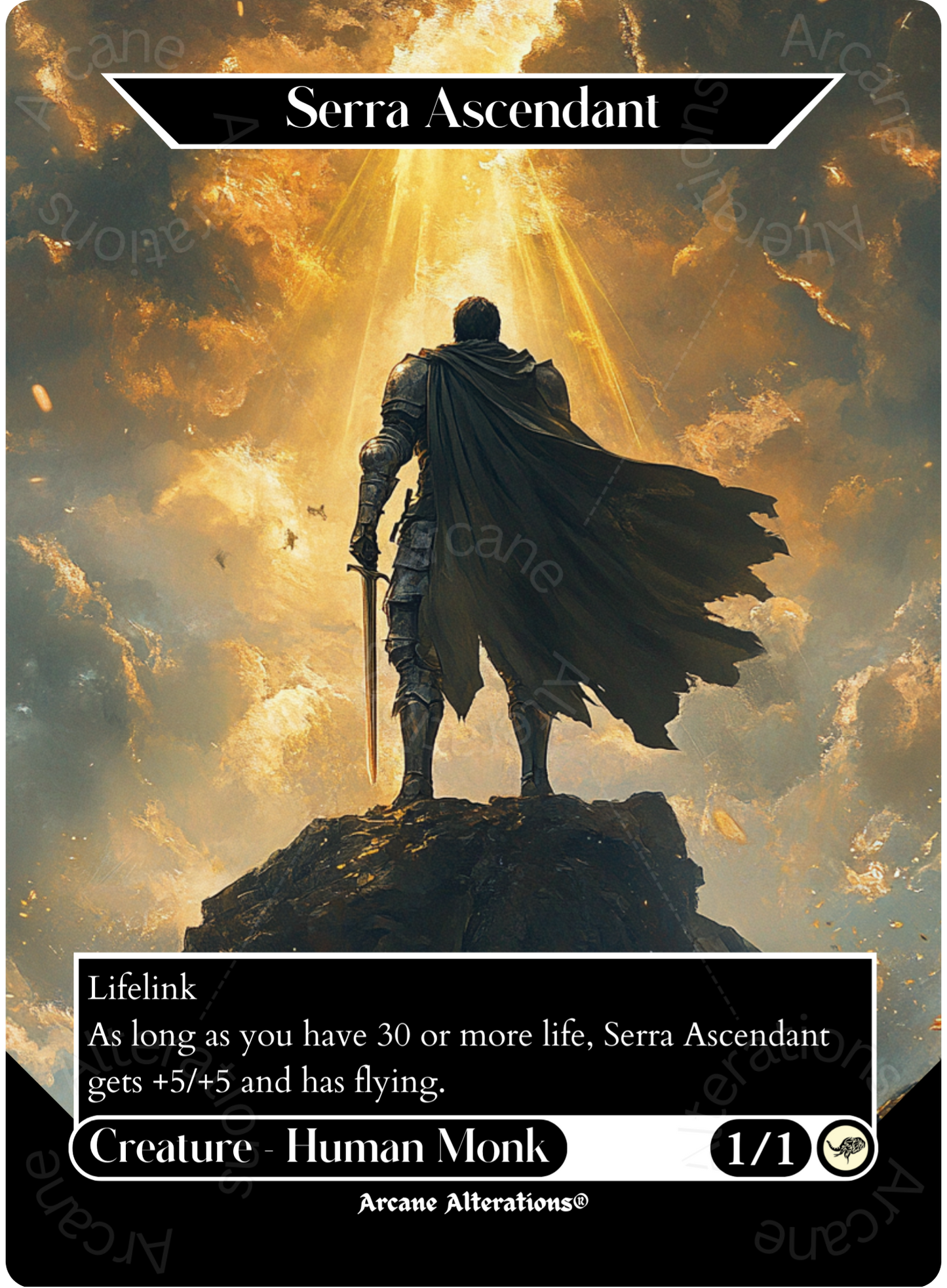 Serra Ascendant - Full Art Altered Art Custom Proxy Cards