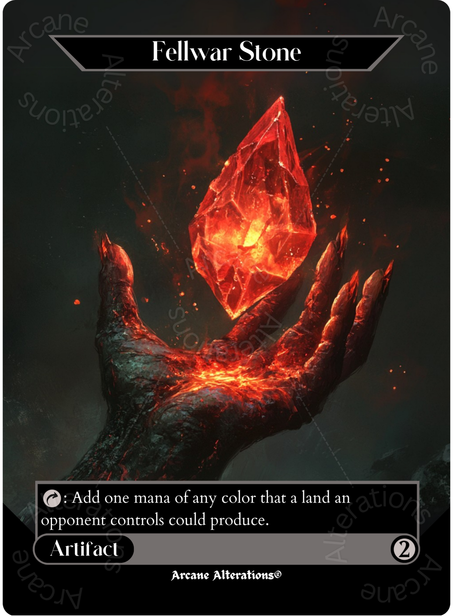Fellwar Stone - Full Art Altered Art Custom Proxy Cards