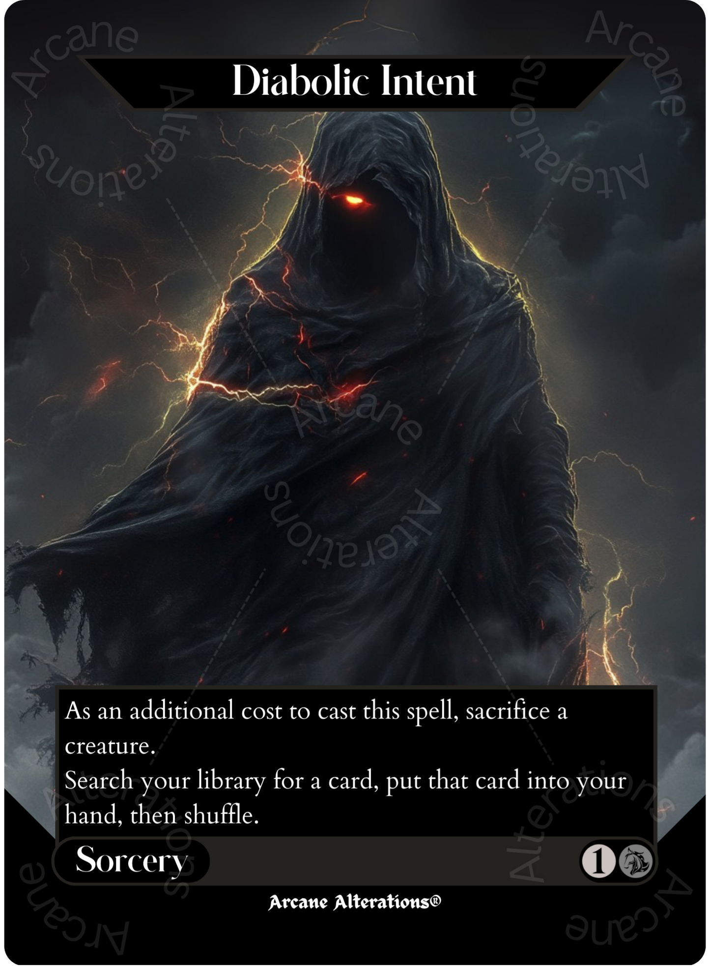 Diabolic Intent - Full Art Altered Art Custom Proxy Cards