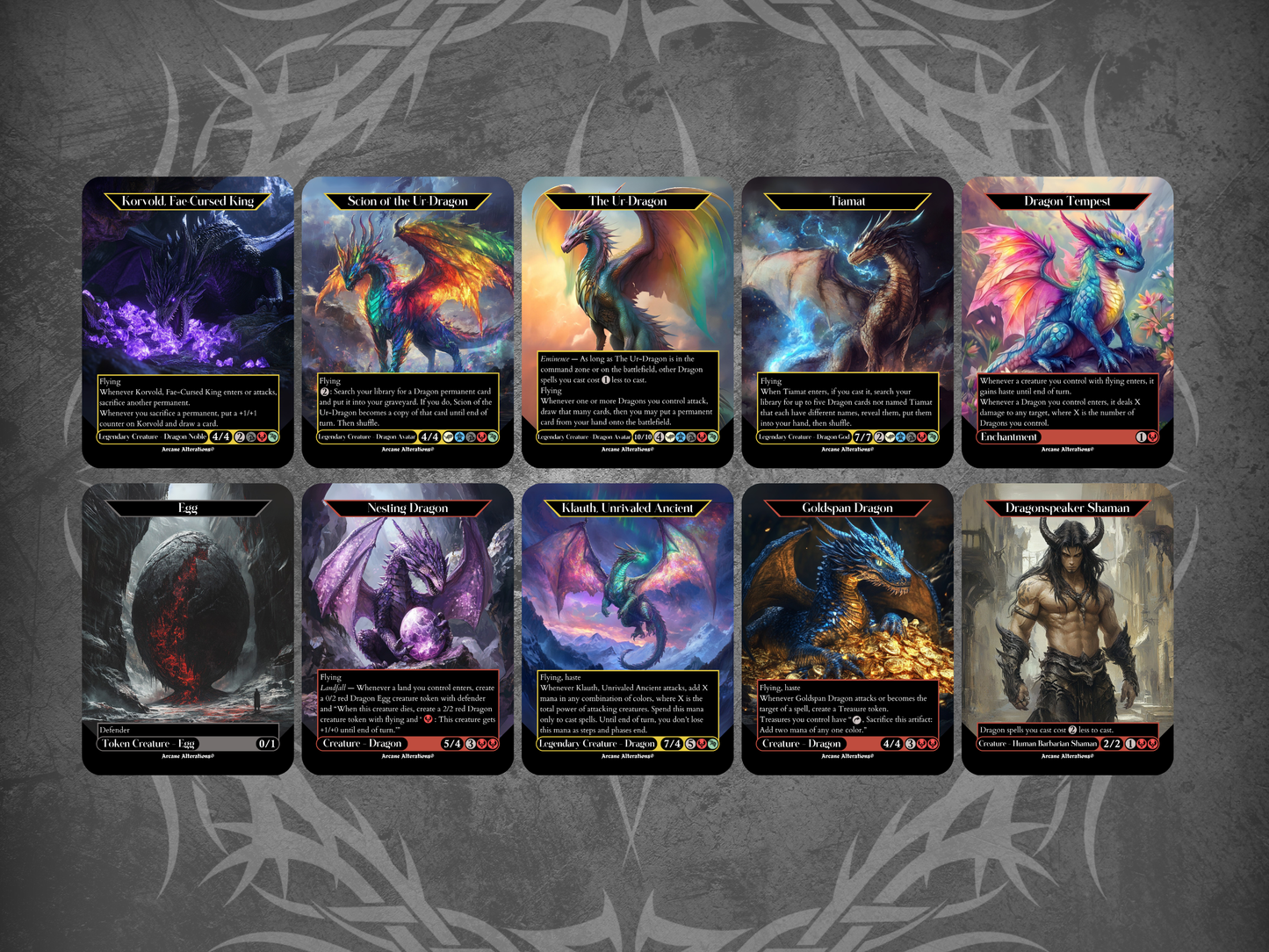 Dragon Discount Bundle - Full Art Altered Art Custom Proxy Cards