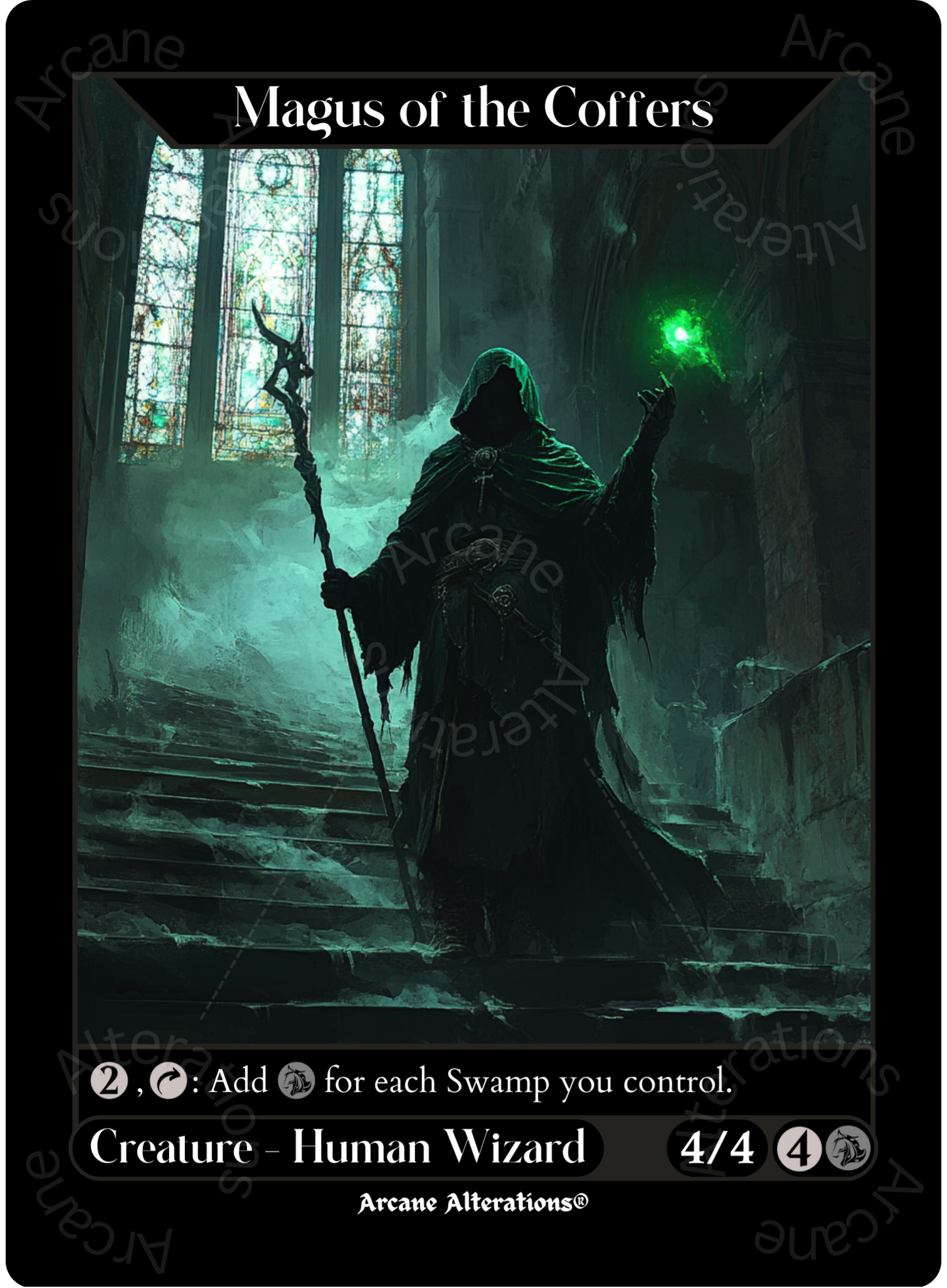 Magus of the Coffers - High Quality Altered Art Custom Proxy Cards