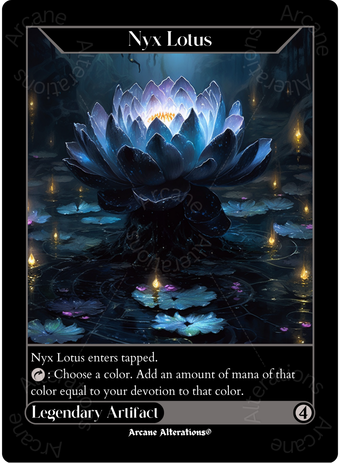 Nyx Lotus - High Quality Altered Art Custom Proxy Cards