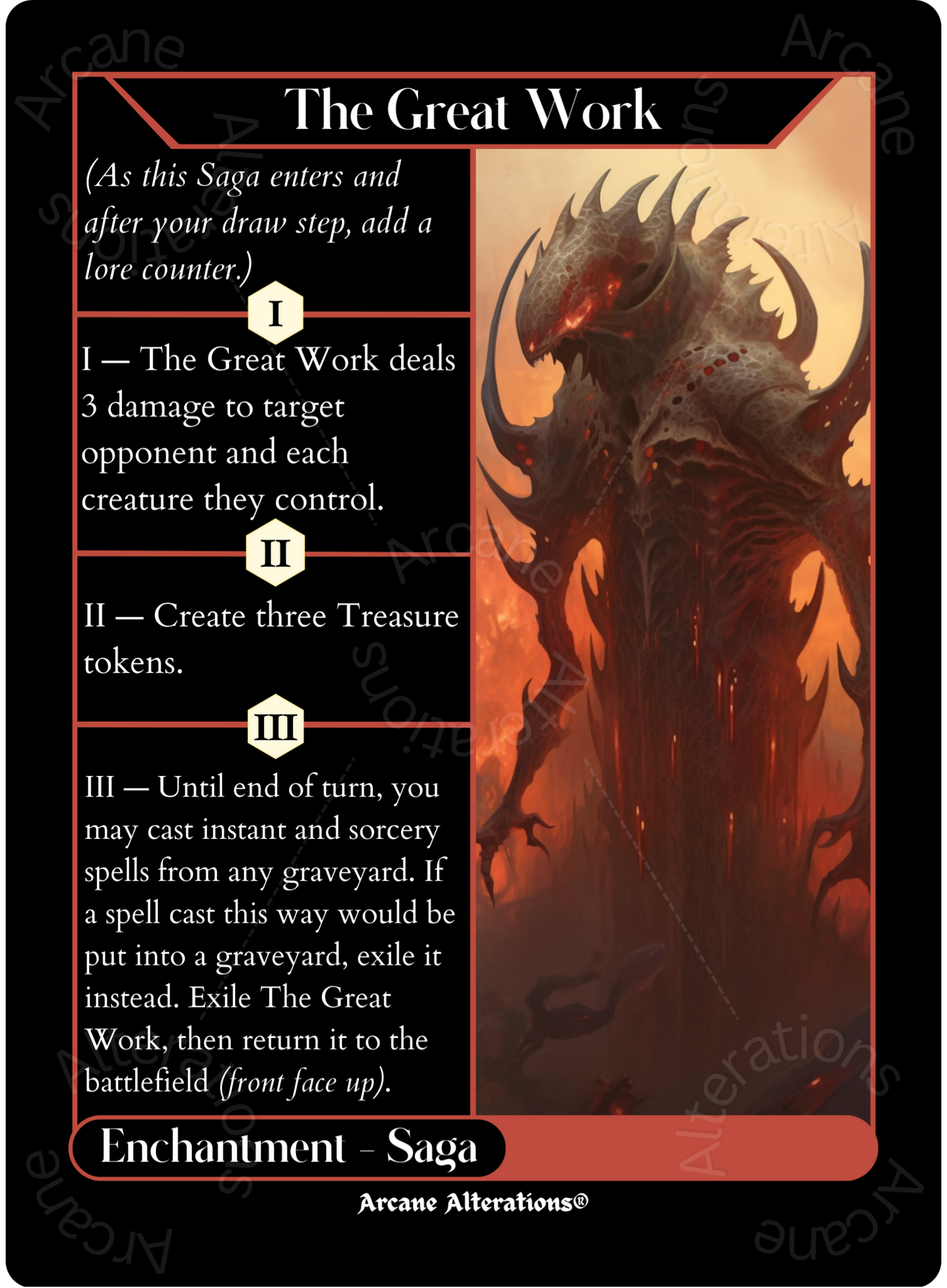 Urabrask - High Quality Altered Art Custom Proxy Cards