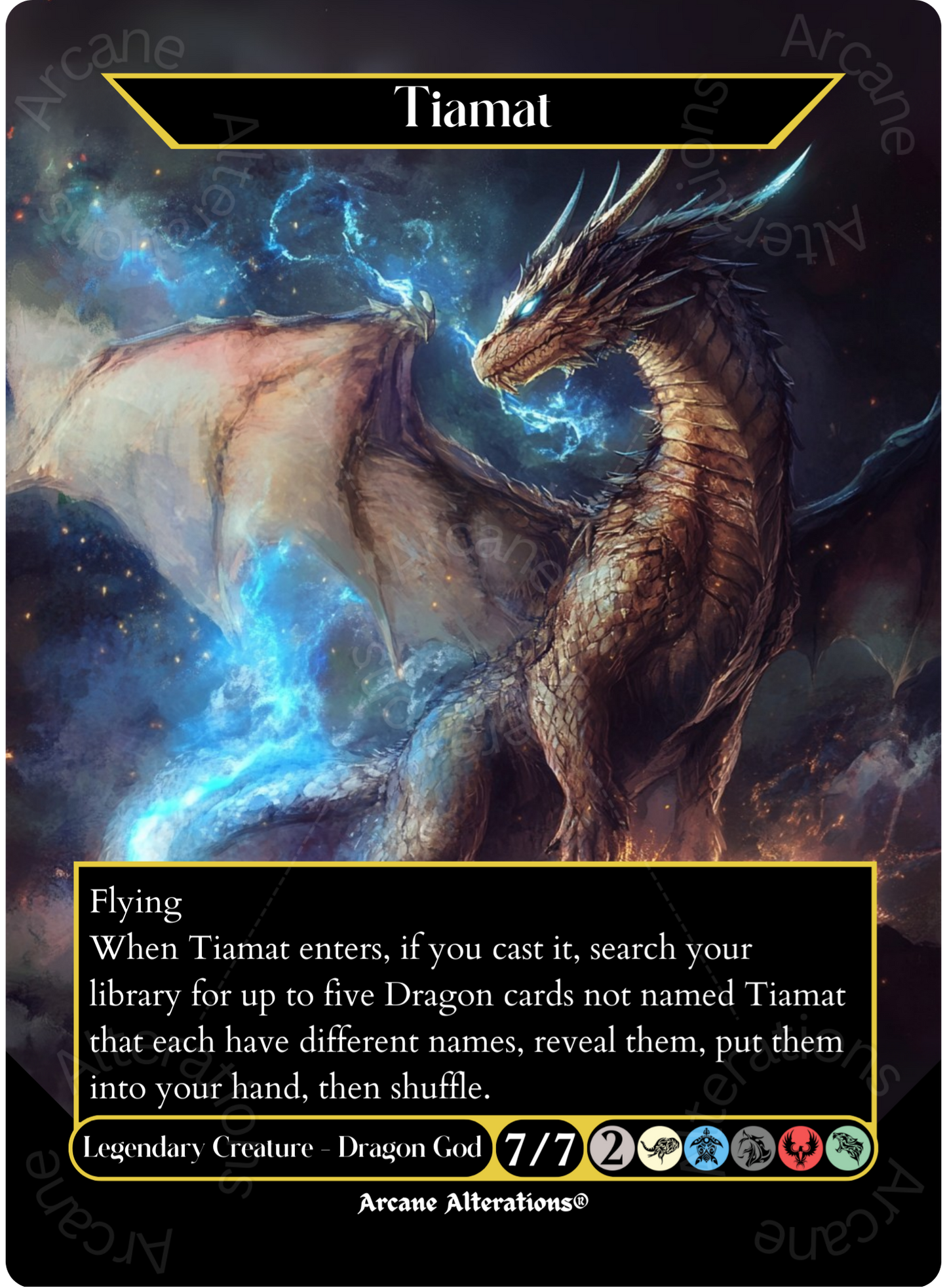 Tiamat - Full Art Altered Art Custom Proxy Cards