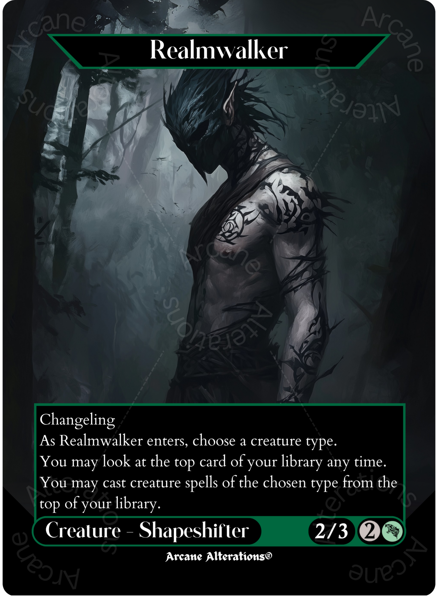 Realmwalker - Full Art Altered Art Custom Proxy Cards