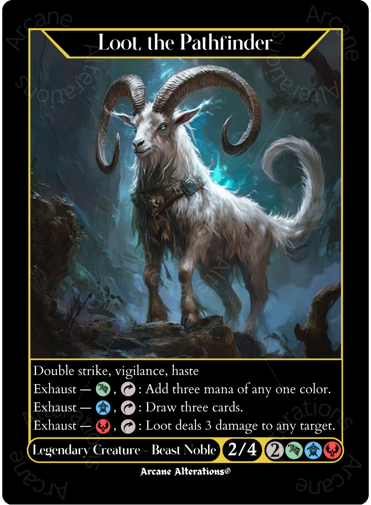 Loot, the Pathfinder - High Quality Altered Art Custom Proxy Cards