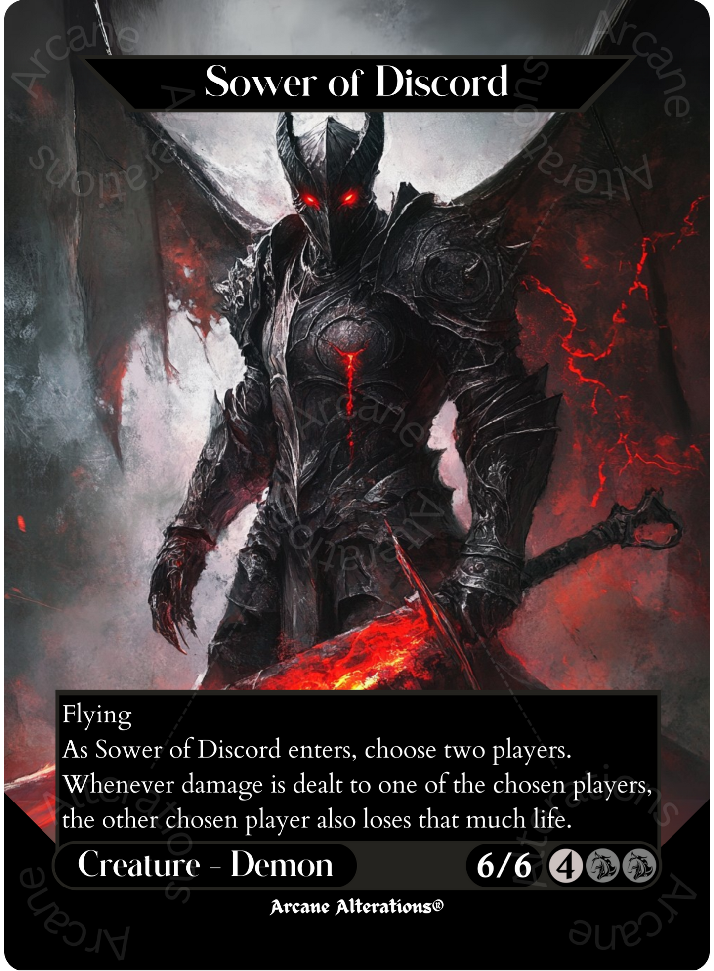 Sower of Discord - Full Art Altered Art Custom Proxy Cards