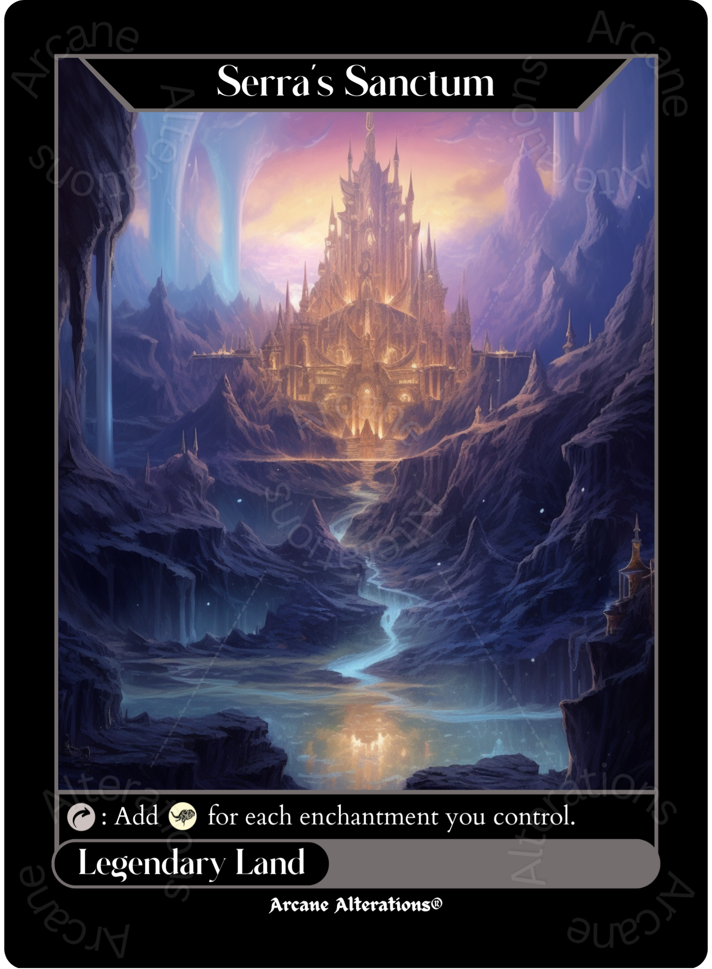 Serra's Sanctum - High Quality Altered Art Custom Proxy Cards