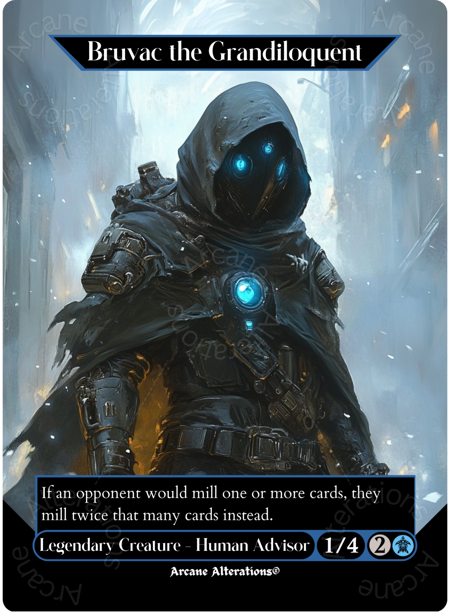 Bruvac the Grandiloquent - Full Art Altered Art Custom Proxy Cards