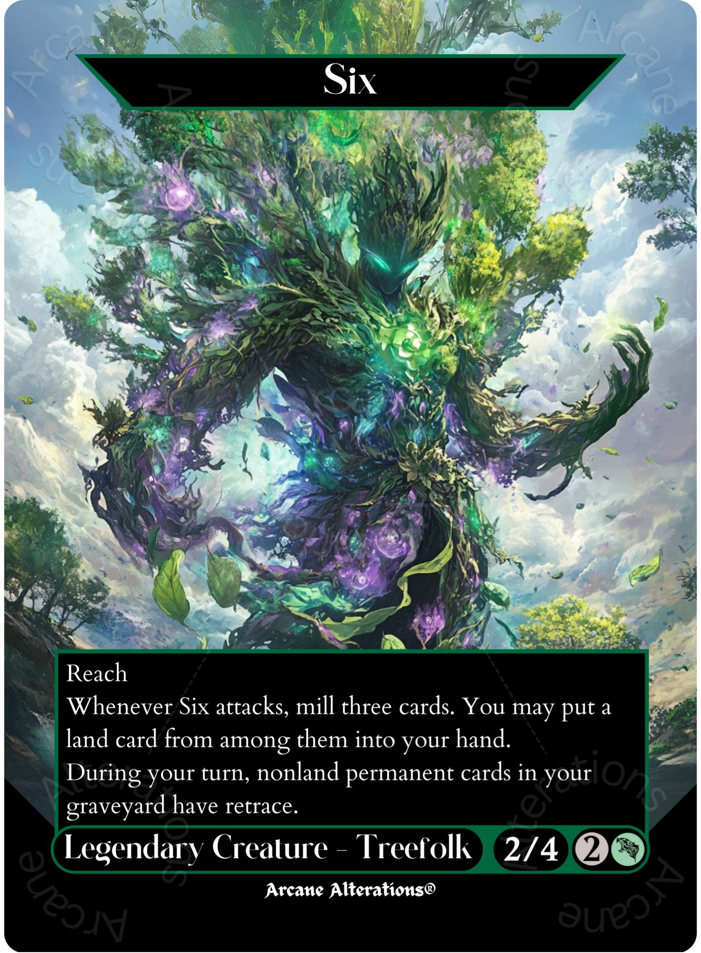 Six - Full Art Altered Art Custom Proxy Cards