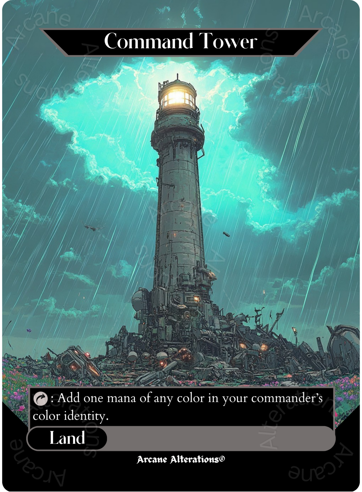 Command Tower - Full Art Altered Art Custom Proxy Cards