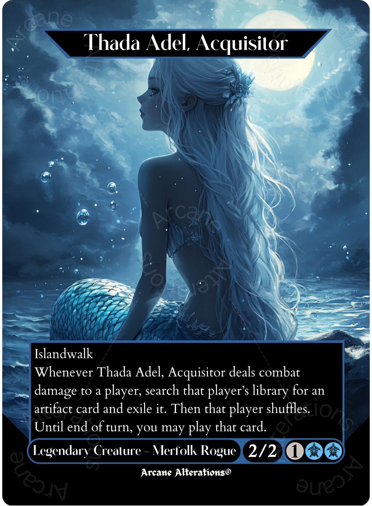 Thada Adel, Acquisitor - Full Art Altered Art Custom Proxy Cards