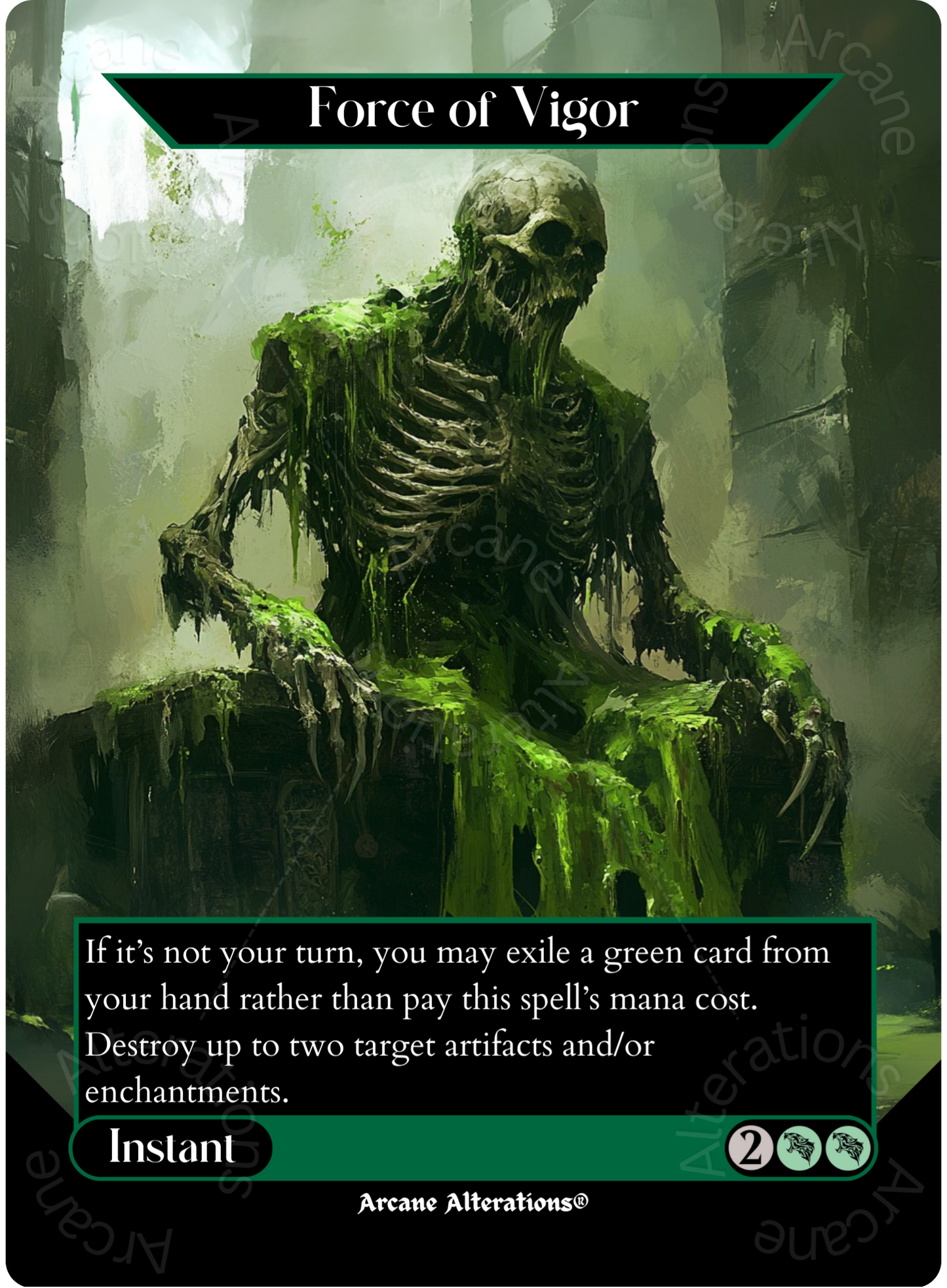 Force of Vigor - Full Art Altered Art Custom Proxy Cards