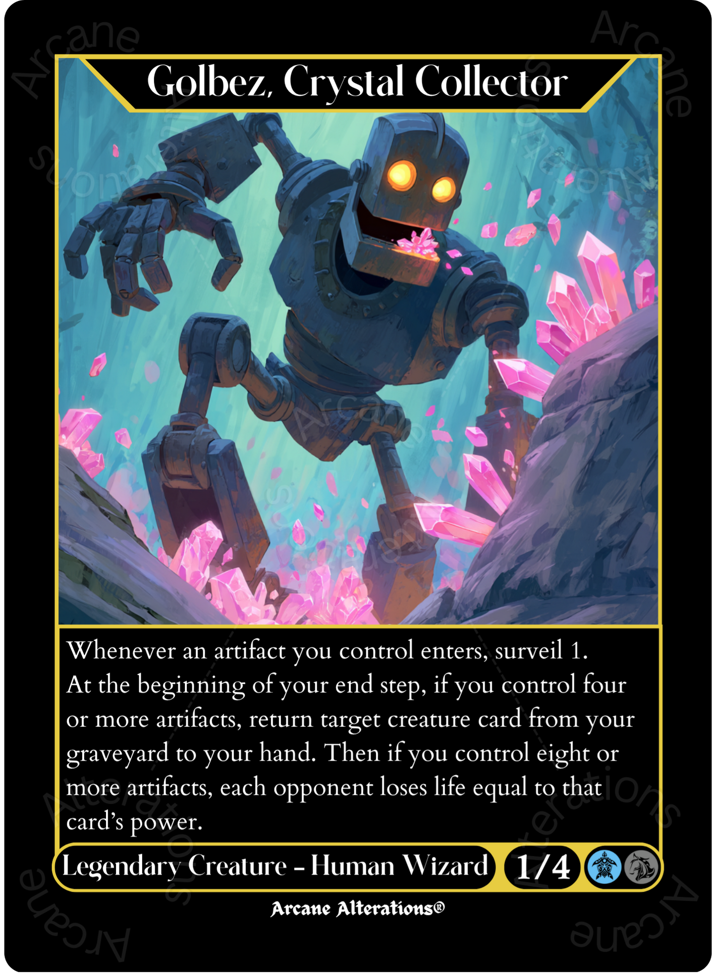 Golbez, Crystal Collector - High Quality Altered Art Custom Proxy Cards