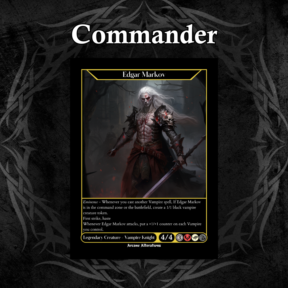 Edgar Markov Vampire Tribal Commander Deck Fully Customized