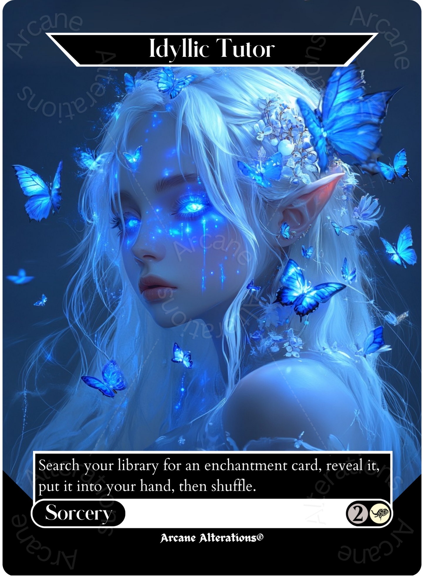 Idyllic Tutor - Full Art Altered Art Custom Proxy Cards