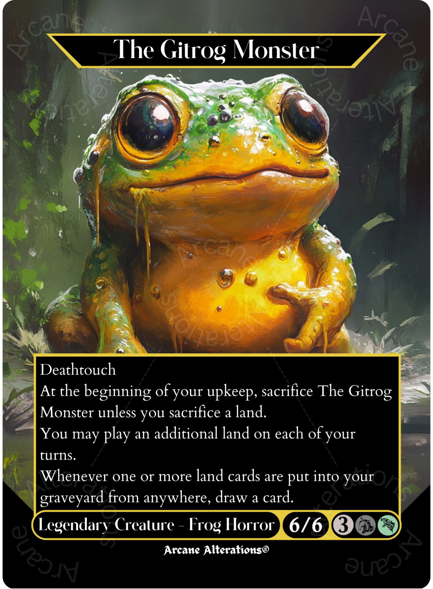 The Gitrog Monster - Full Art Altered Art Custom Proxy Cards