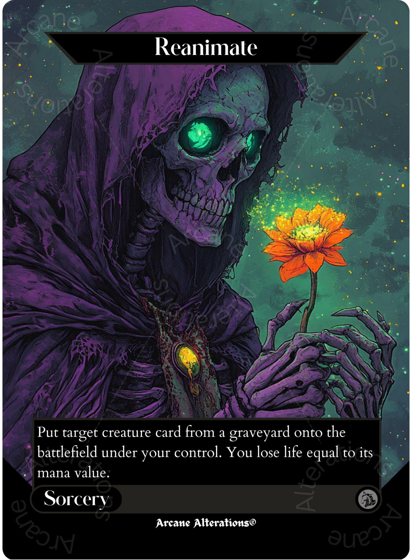 Reanimate - Full Art Altered Art Custom Proxy Cards