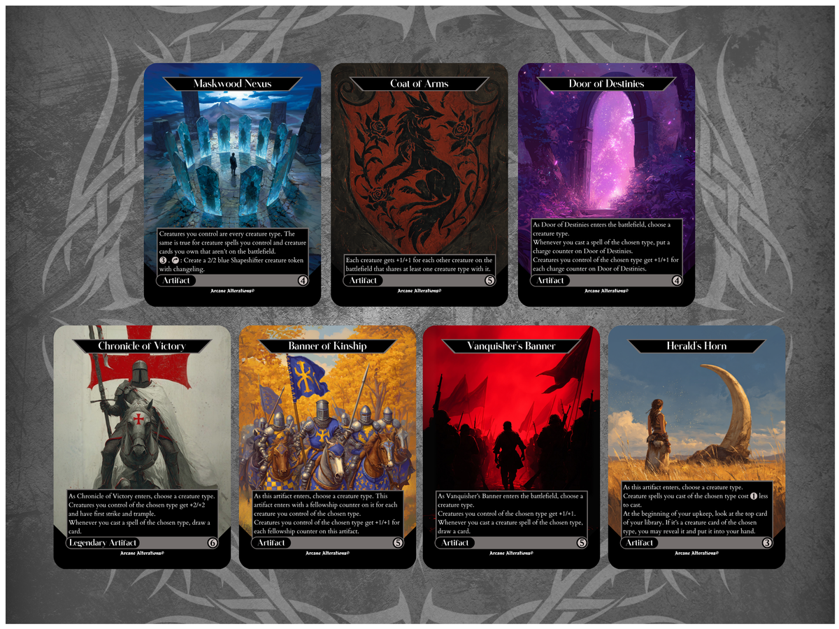 Typal Artifacts 7-Card Discount Bundle - Full Art Altered Art Custom Proxy Cards
