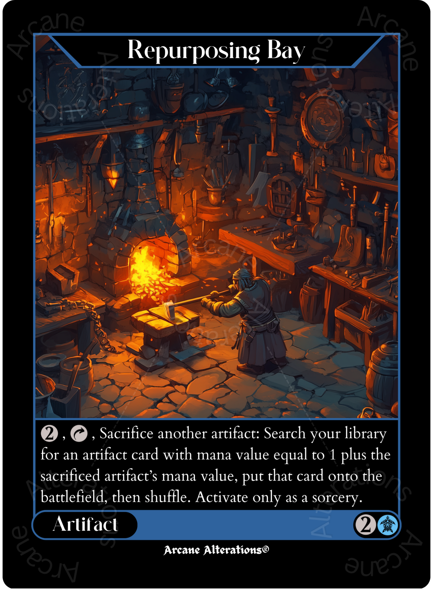 Repurposing Bay - High Quality Altered Art Custom Proxy Cards