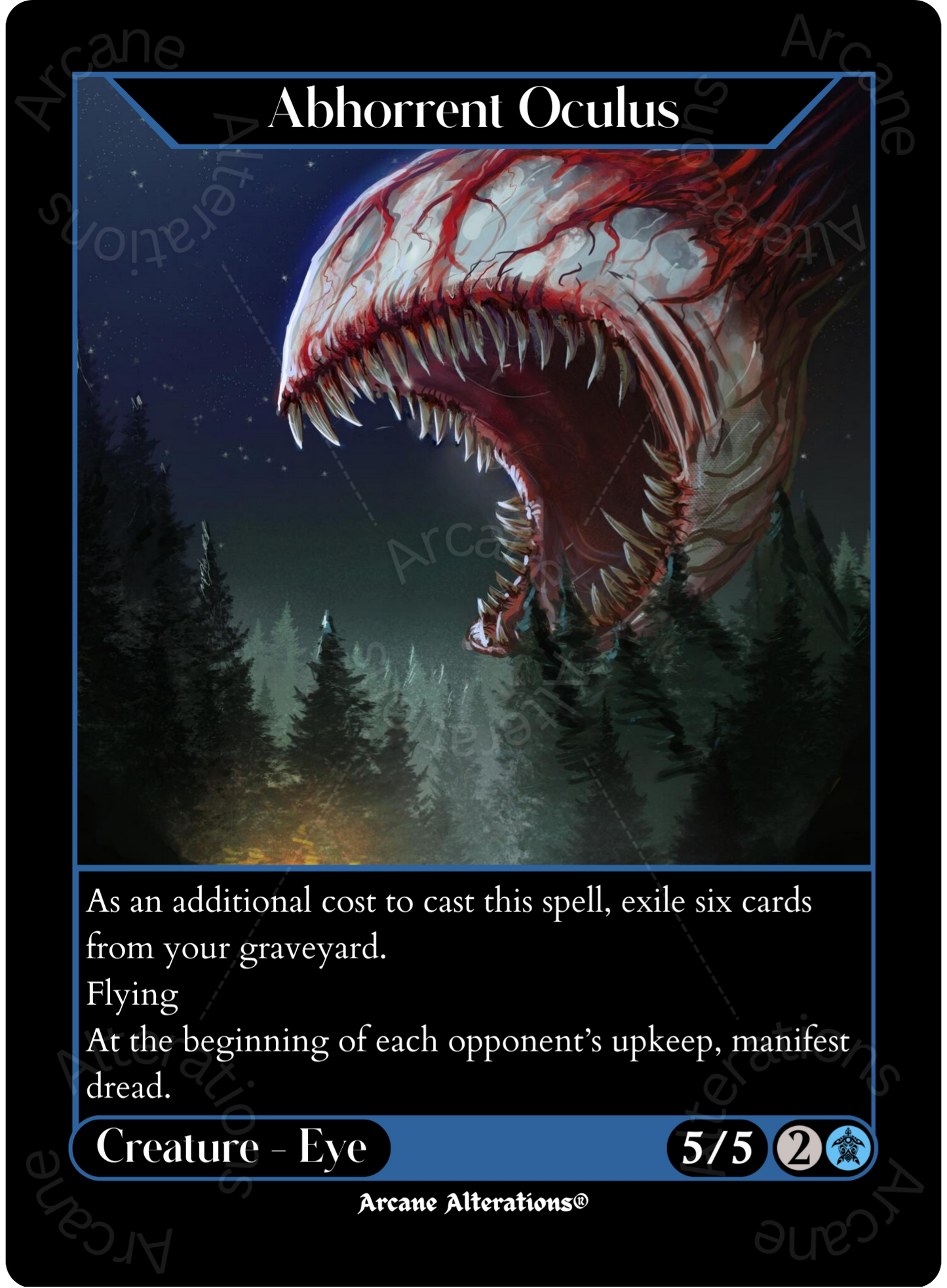 Abhorrent Oculus Eye of Cthulhu Terraria Crossover - High Quality Altered Art Custom Proxy Cards