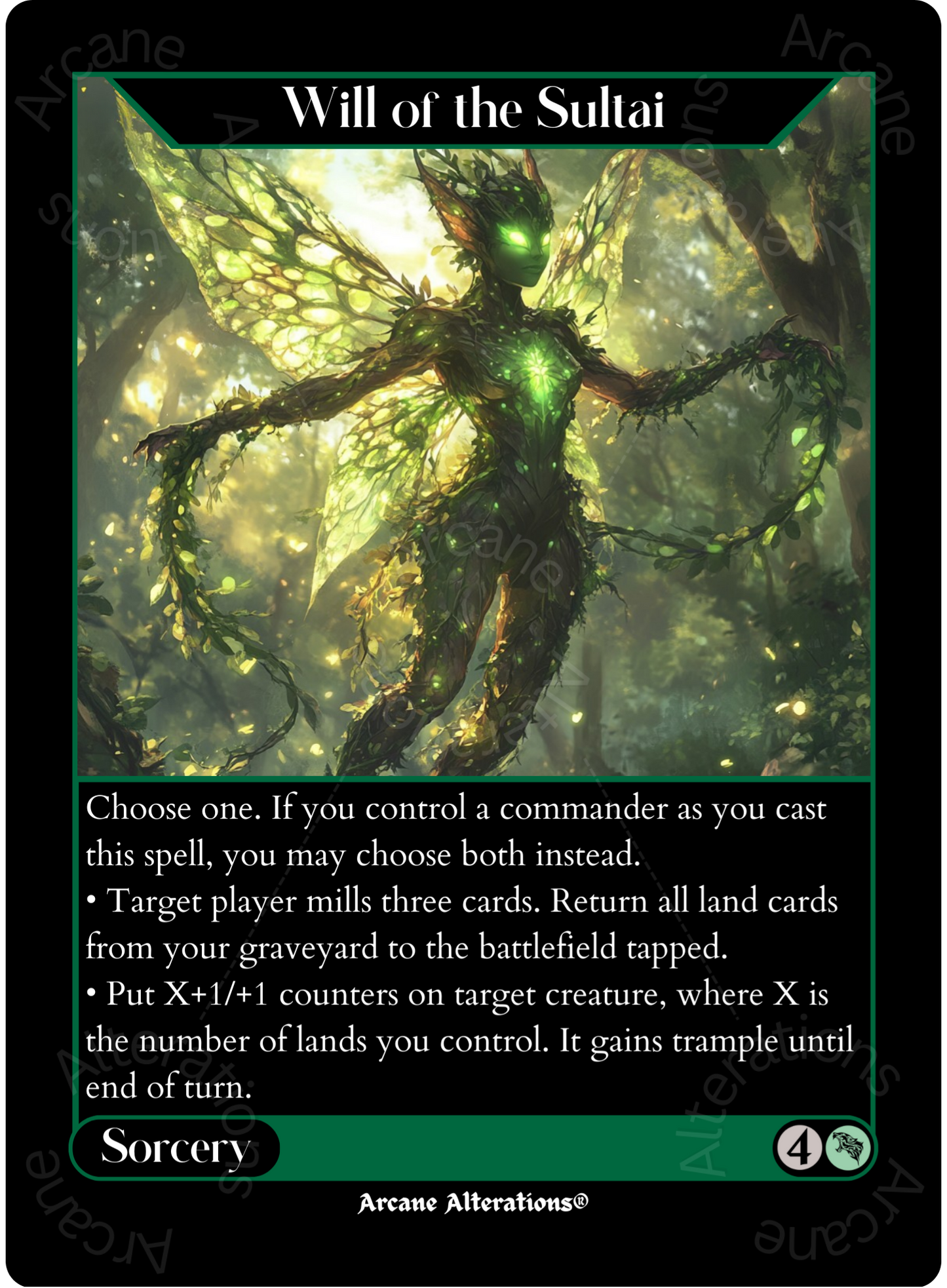 Will of the Sultai - High Quality Altered Art Custom Proxy Cards