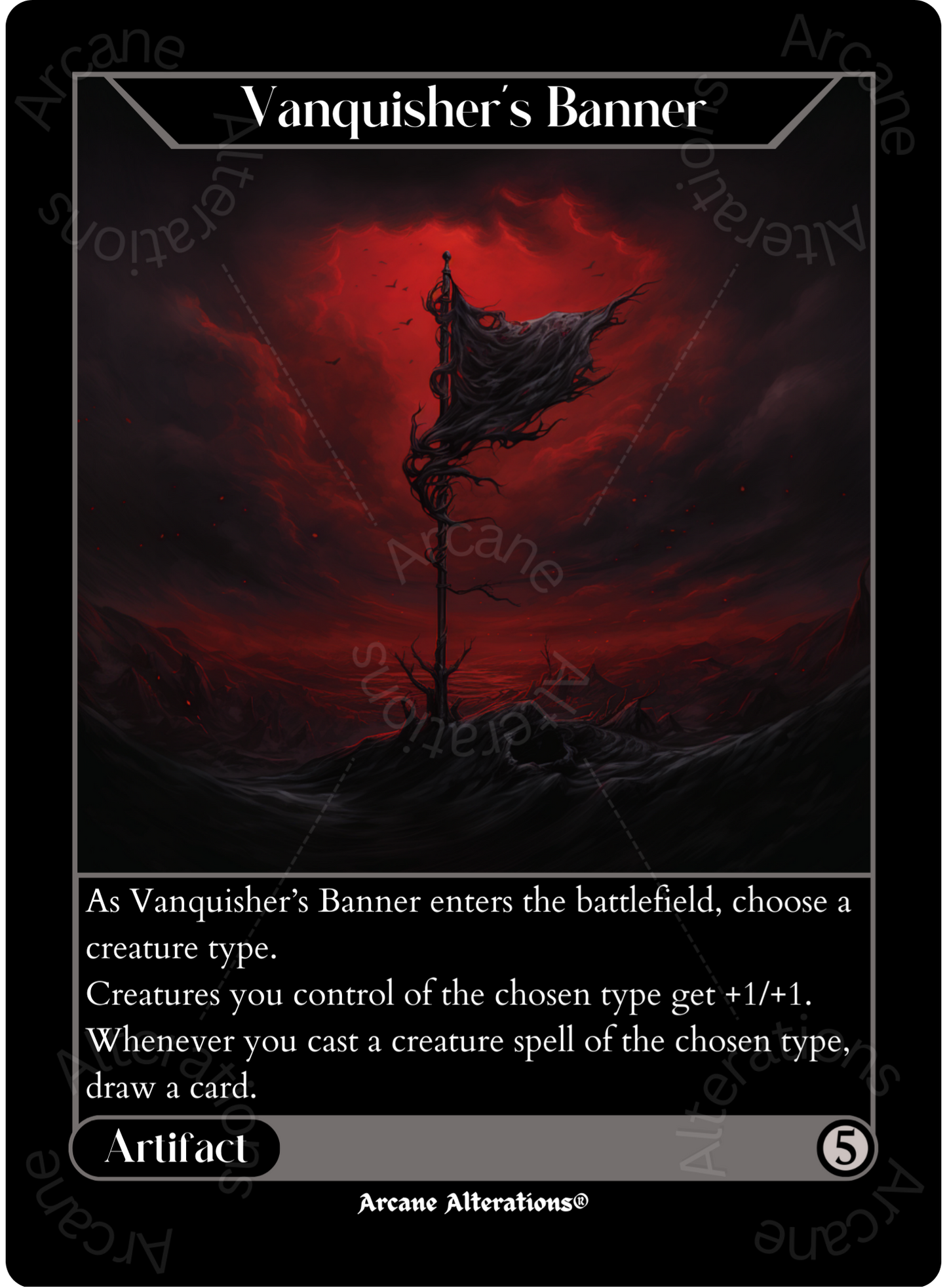 Vanquisher's Banner - High Quality Altered Art Custom Proxy Cards
