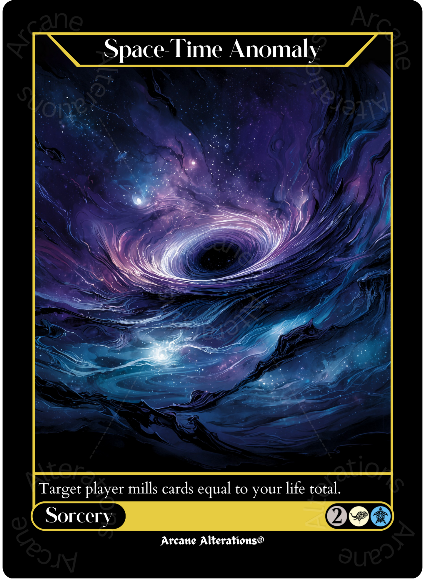 Space-Time Anomaly - High Quality Altered Art Custom Proxy Cards