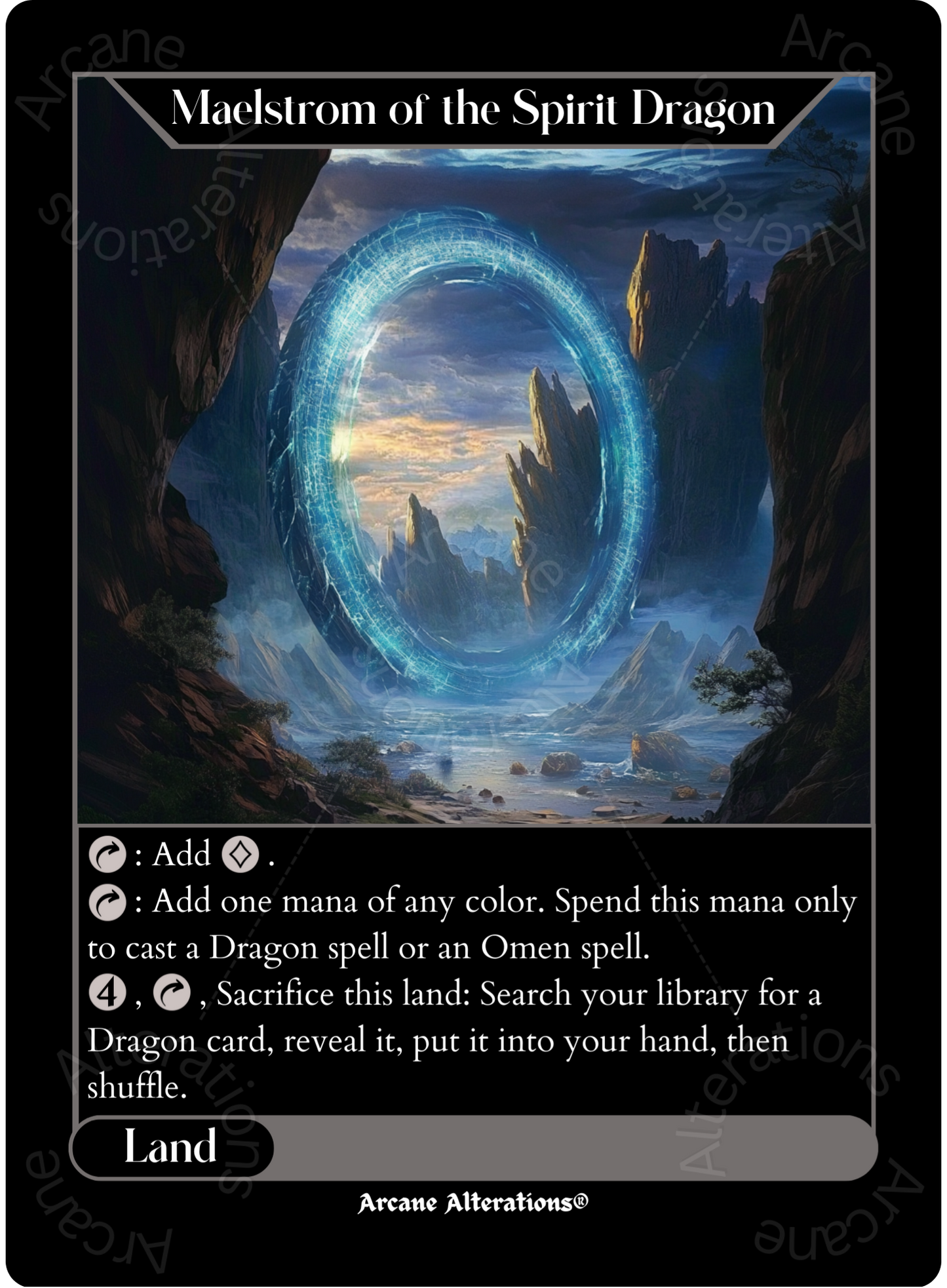 Maelstrom of the Spirit Dragon - High Quality Altered Art Custom Proxy Cards