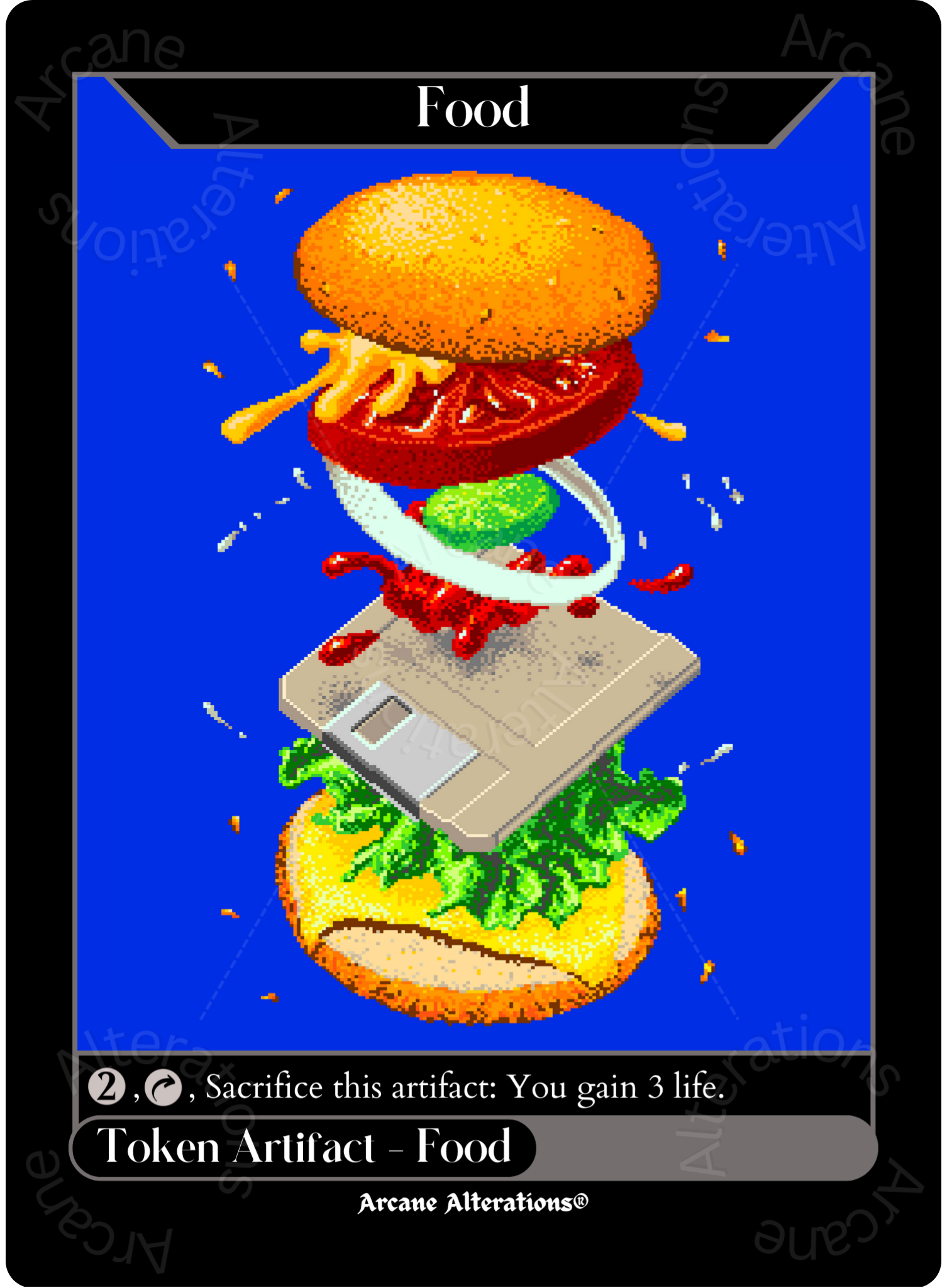 Food Token - High Quality Altered Art Custom Proxy Cards Arcane Alterations Food Token - High Quality Altered Art Custom Proxy Cards Arcane Alterations