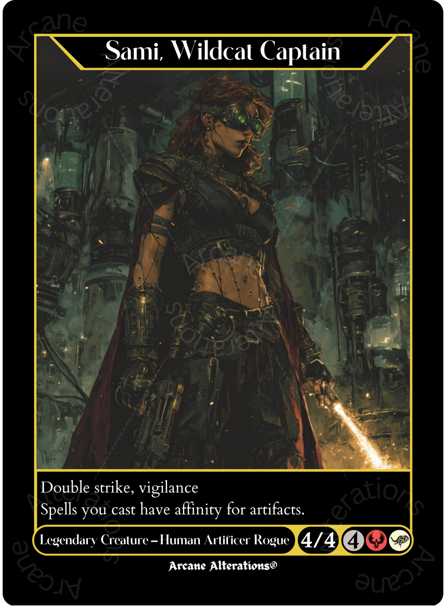 Sami, Wildcat Captain - High Quality Altered Art Custom Proxy Cards