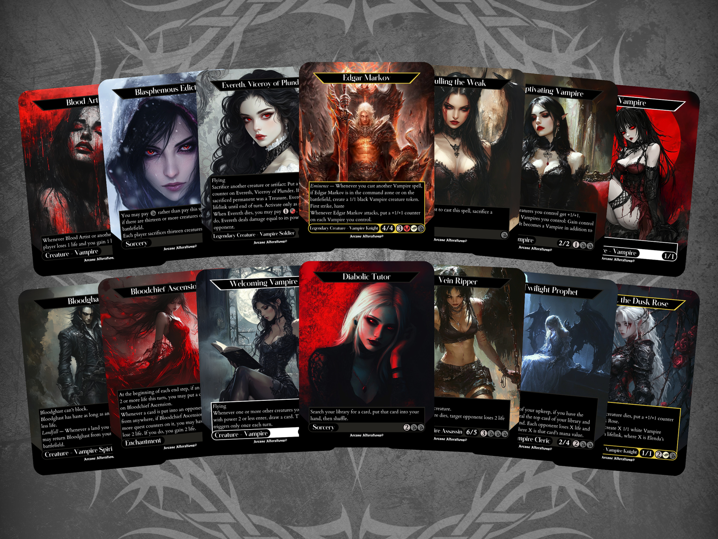 Vampire Discount Bundle - Full Art Altered Art Custom Proxy Cards