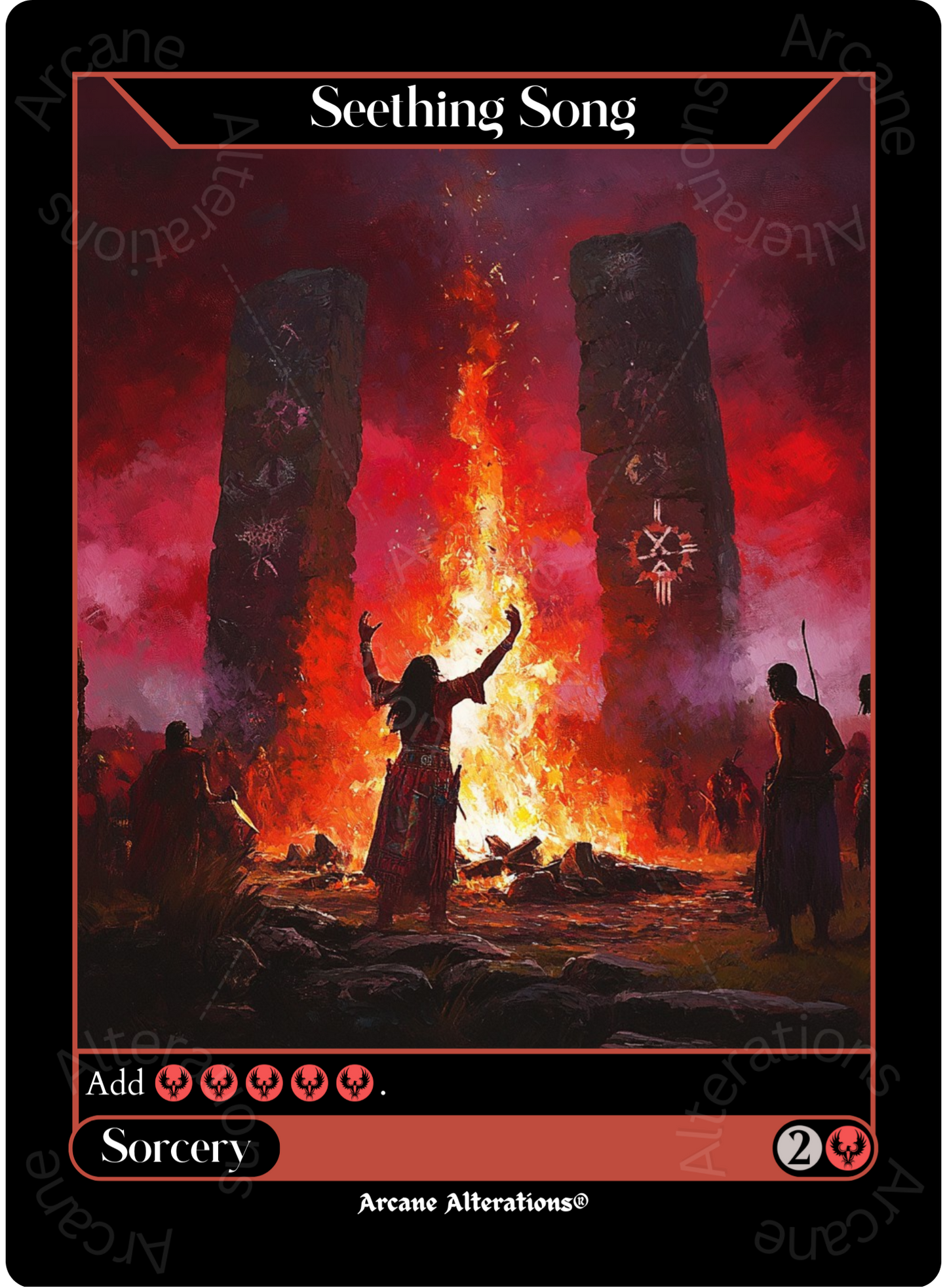Seething Song - High Quality Altered Art Custom Proxy Cards