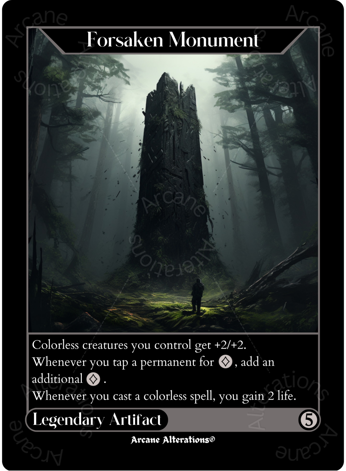 Forsaken Monument - High Quality Altered Art Custom Proxy Cards