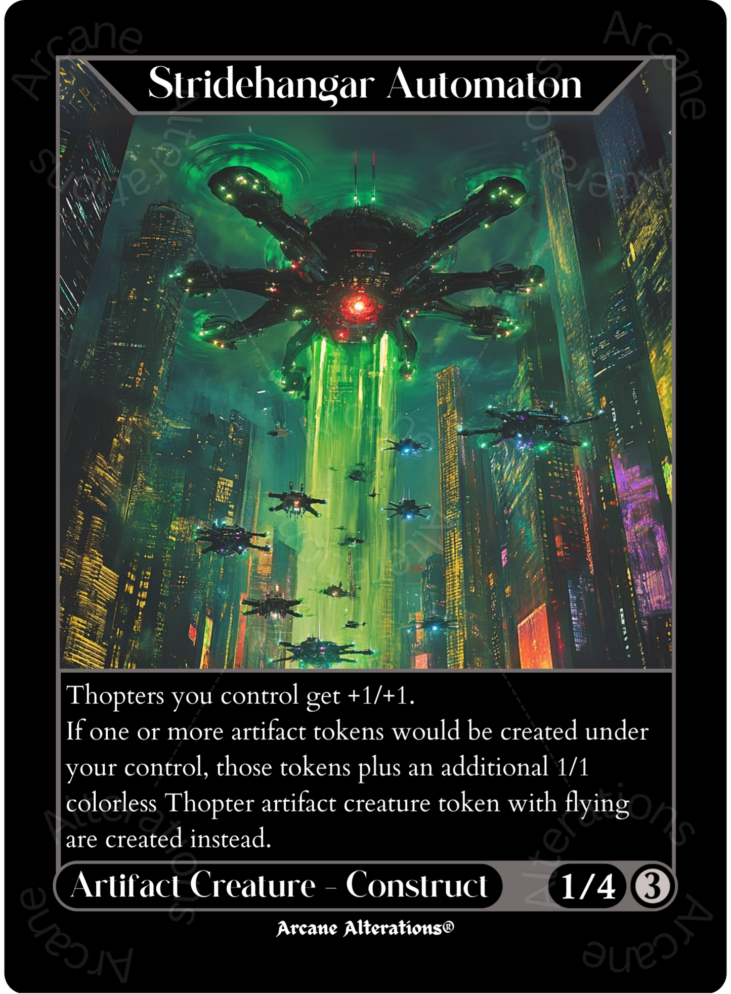 Stridehangar Automaton - High Quality Altered Art Custom Proxy Cards